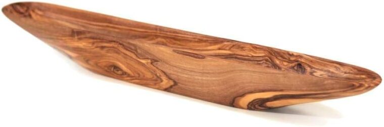 Handcrafted Olive Wood Boat - Image 3