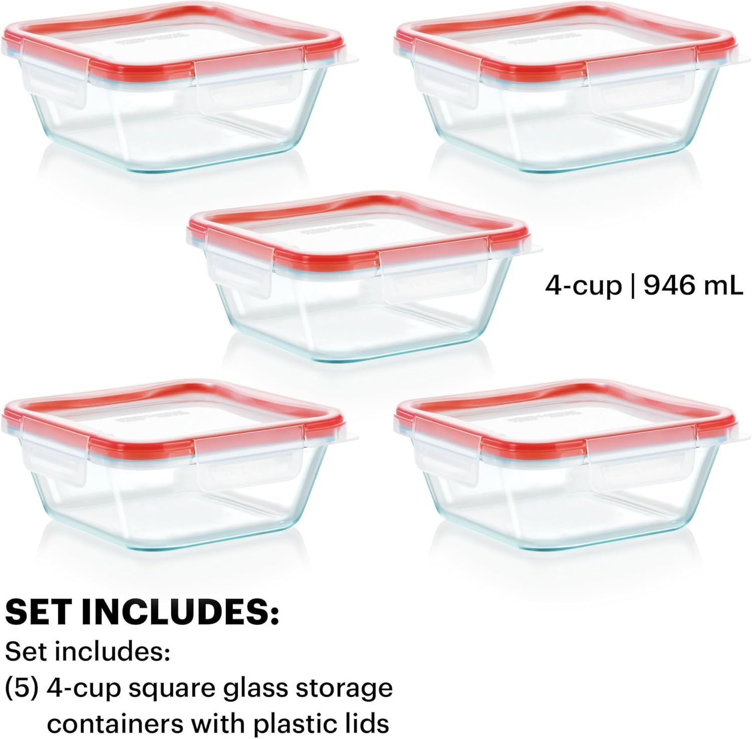 Pyrex Freshlock Glass Food Storage Containers Set - Image 3