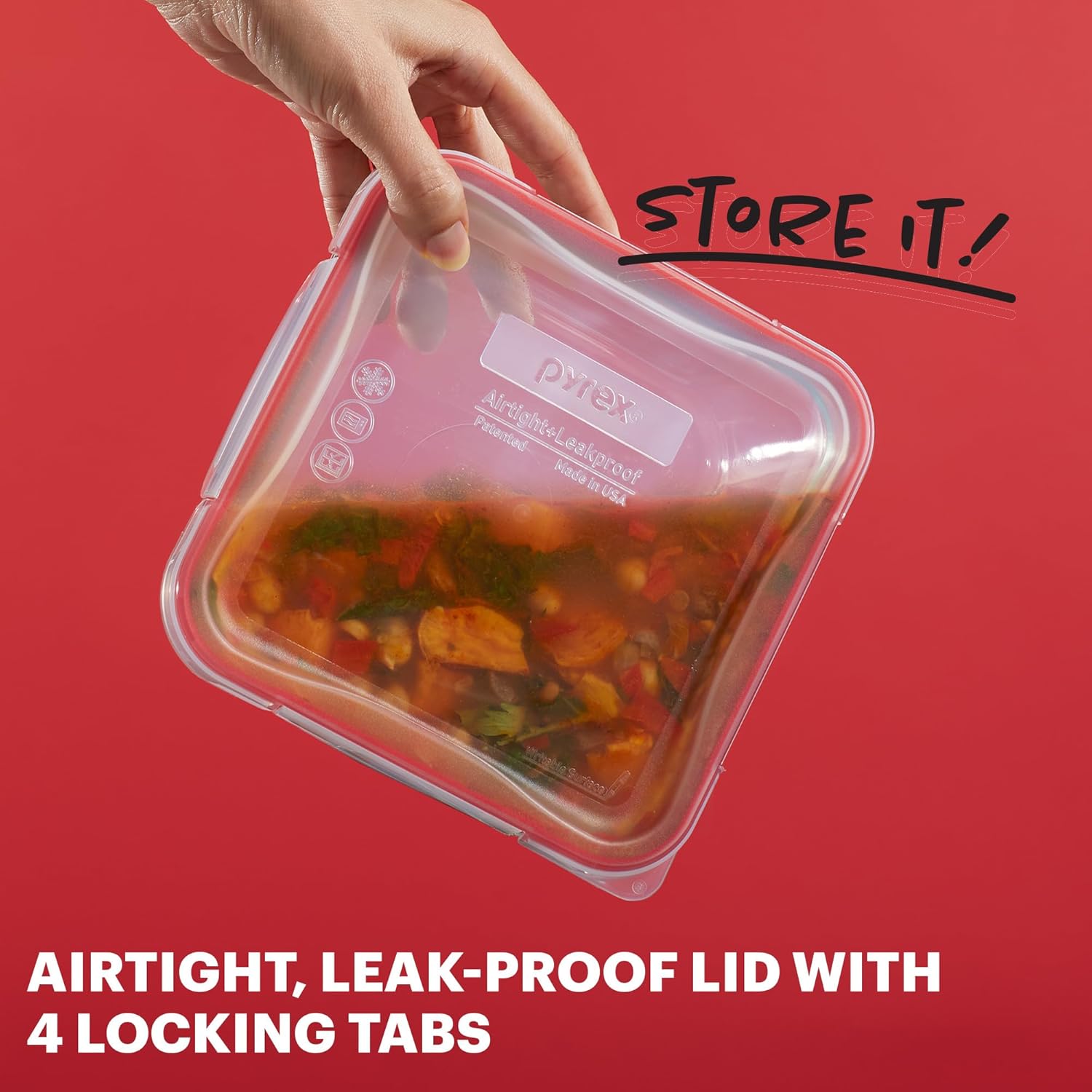 Pyrex Freshlock Glass Food Storage Containers Set - Image 4