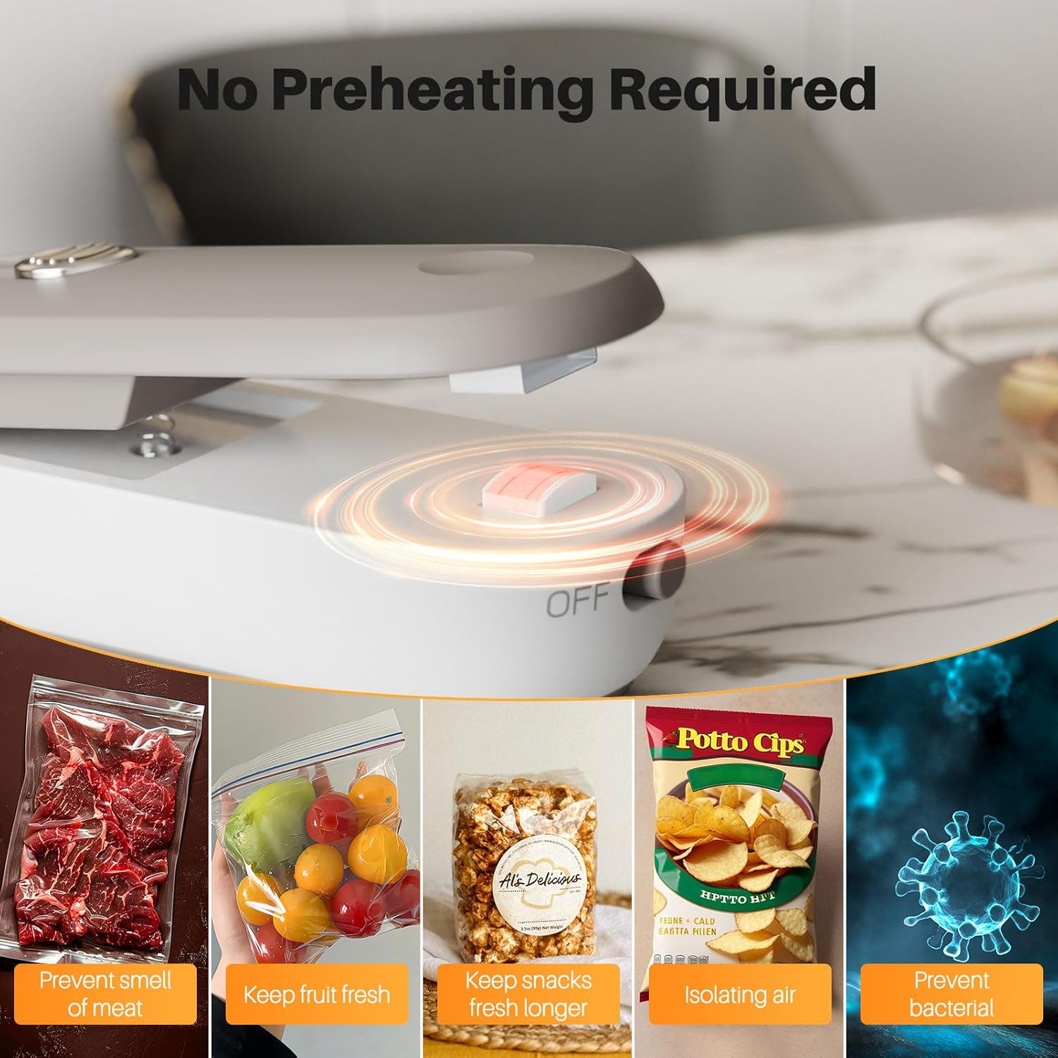 Mini Bag Sealer Heat Seal and Cutter - Image 5