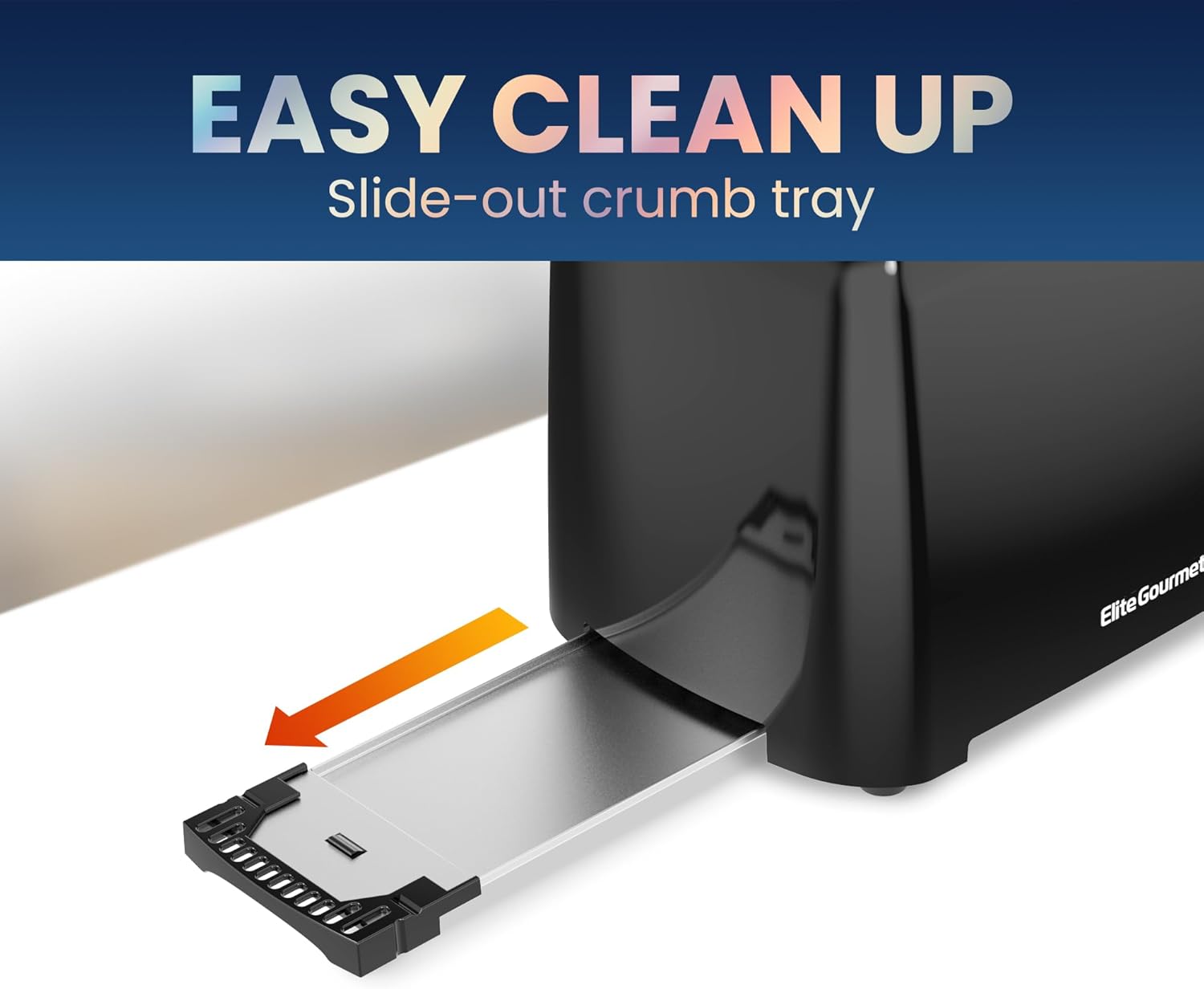 Elite Gourmet 2-Slice Toaster with Cool Touch and Extra Wide Slots - Image 5