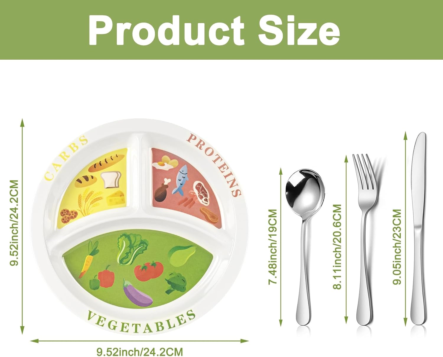 Portion Control Plate for Healthy Nutrition - Image 3