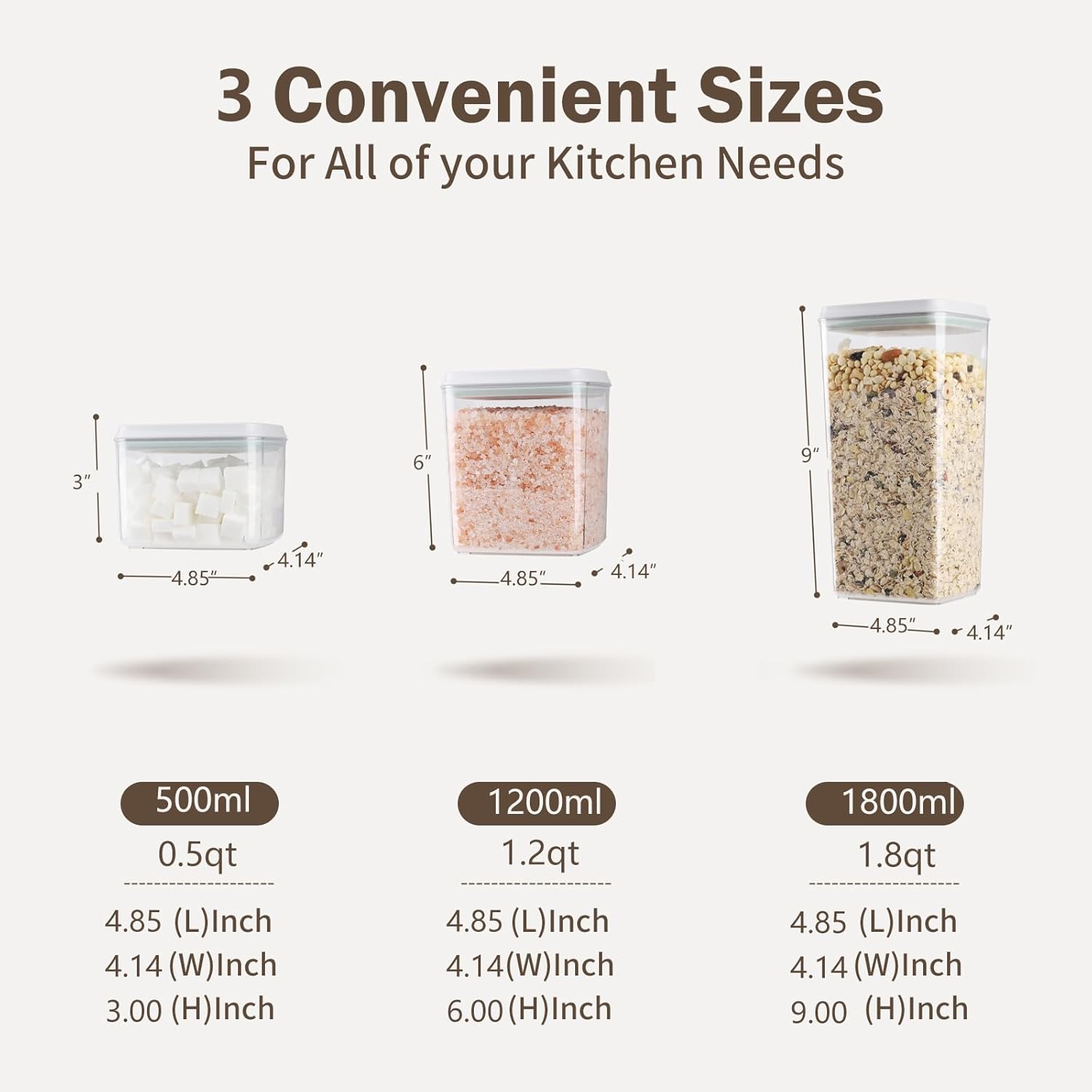 Airtight Food Storage Container Set with Lids - Image 6