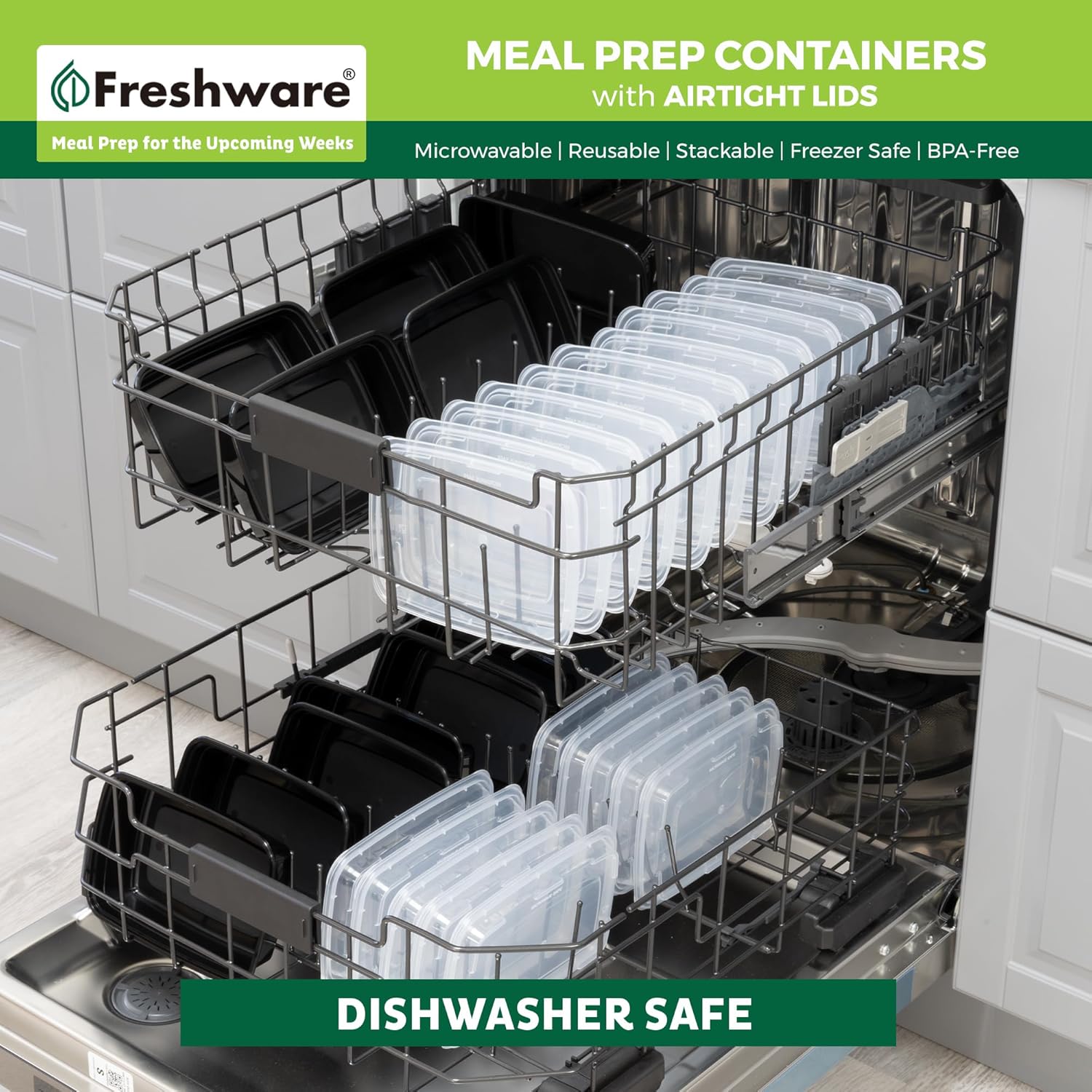 Freshware 24oz Meal Prep Containers - Image 8
