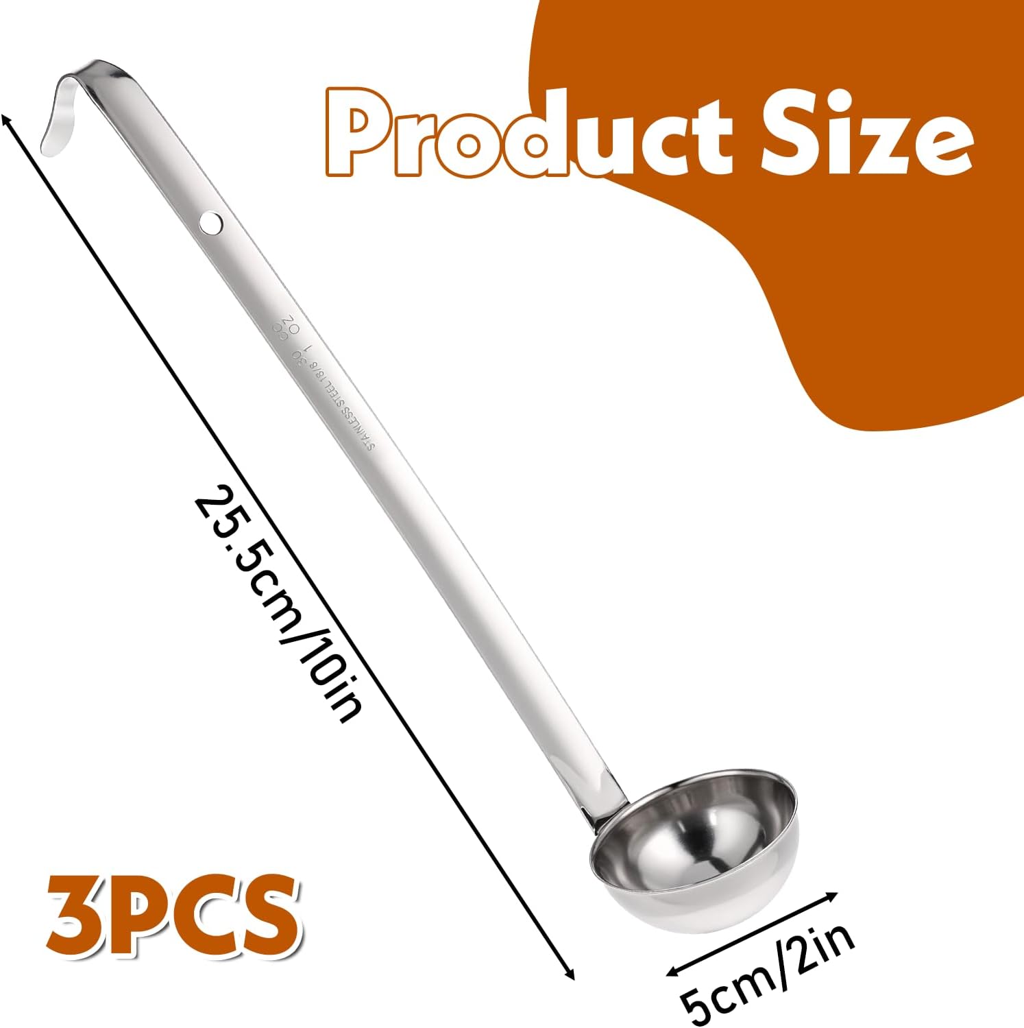 Stainless Steel Soup Ladle - Image 3