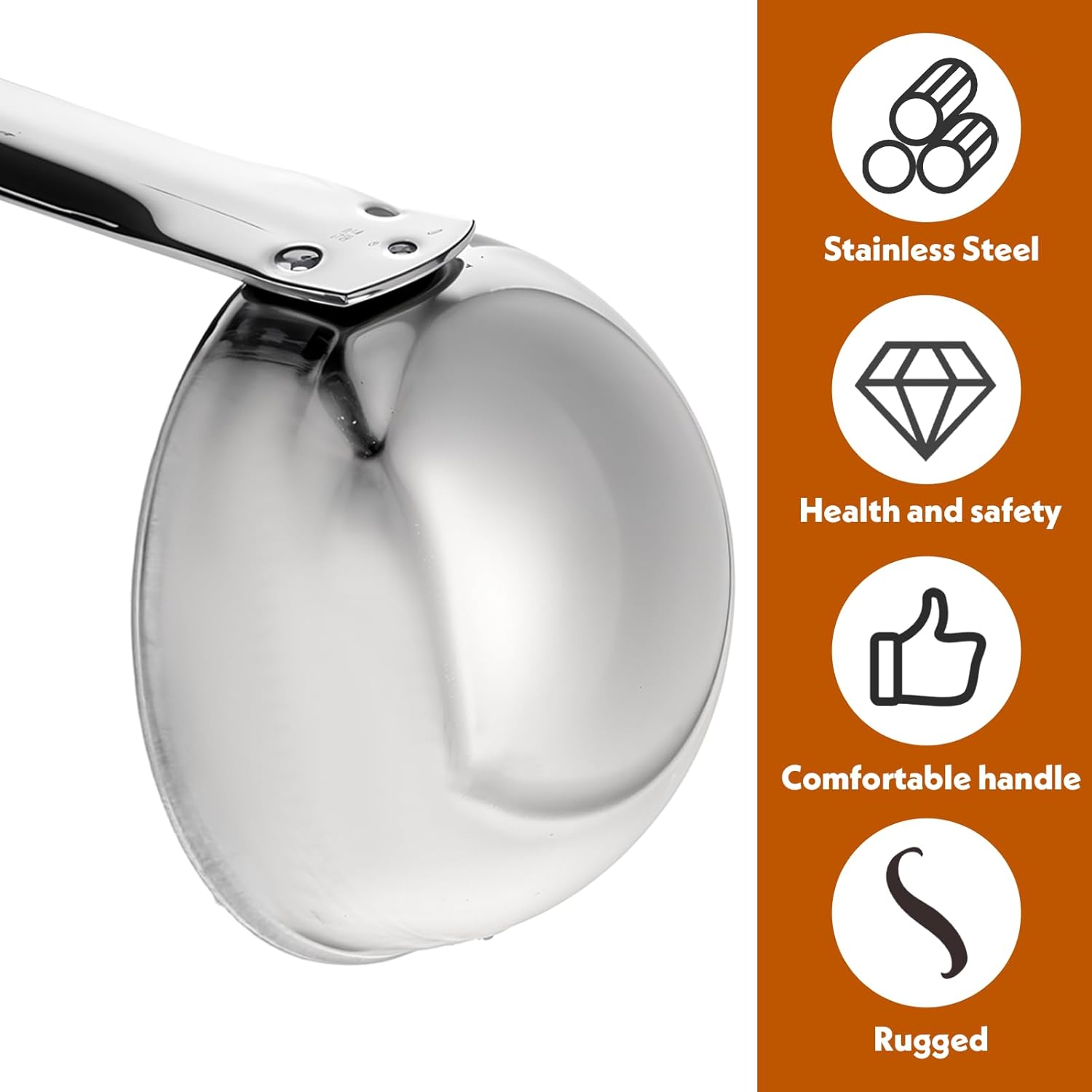 Stainless Steel Soup Ladle - Image 5