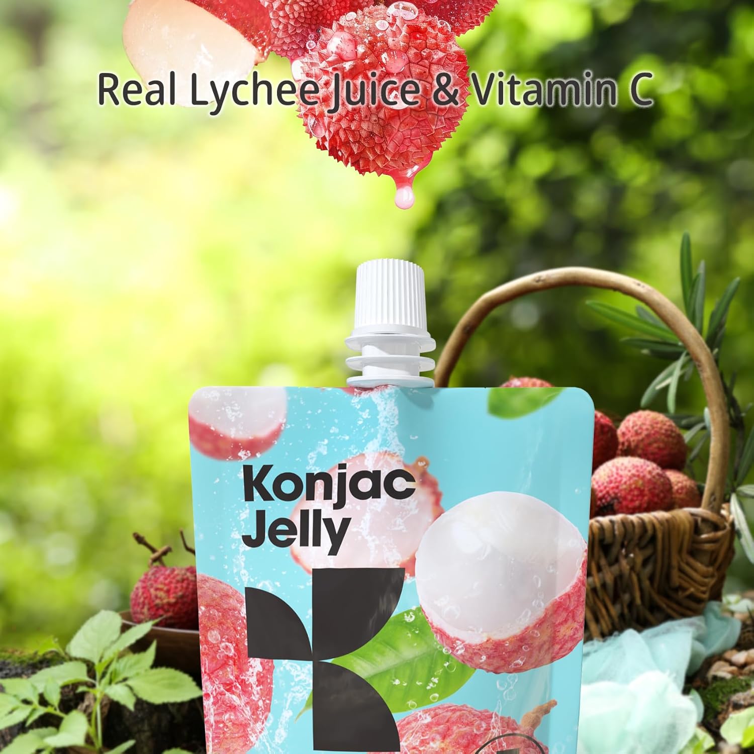 Konjac Jelly Lychee Flavor Low Calorie Healthy Snack - Image 9