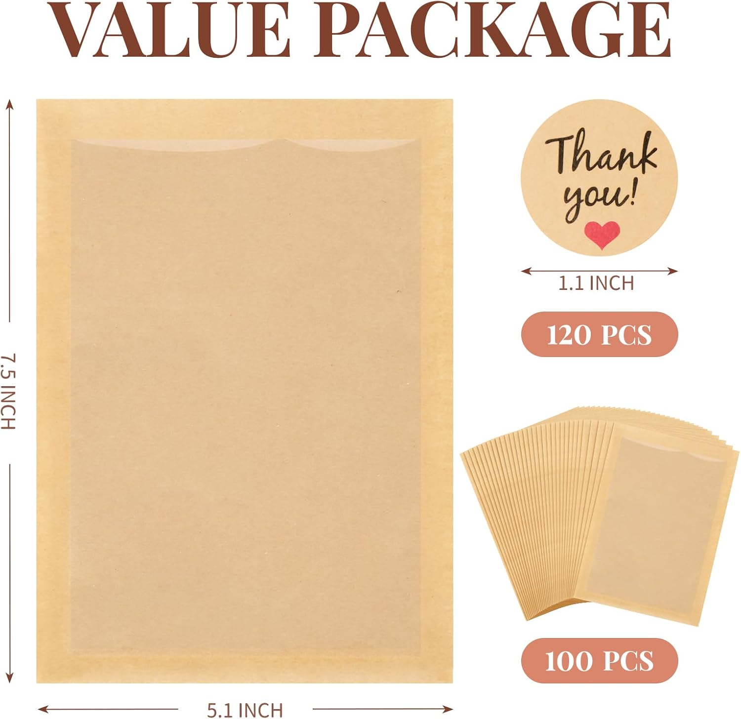 Heat-Sealable Cookie Bags with Window - Image 3