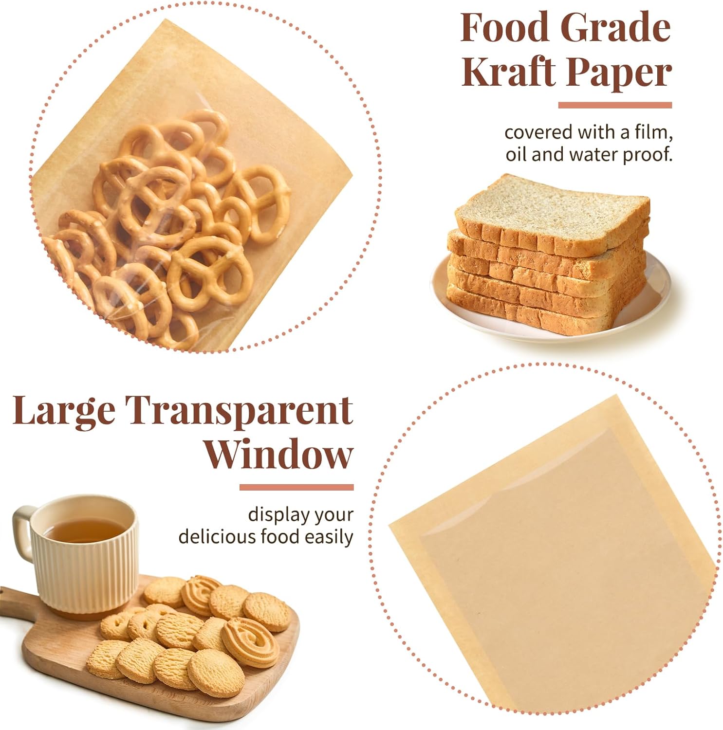 Heat-Sealable Cookie Bags with Window - Image 5