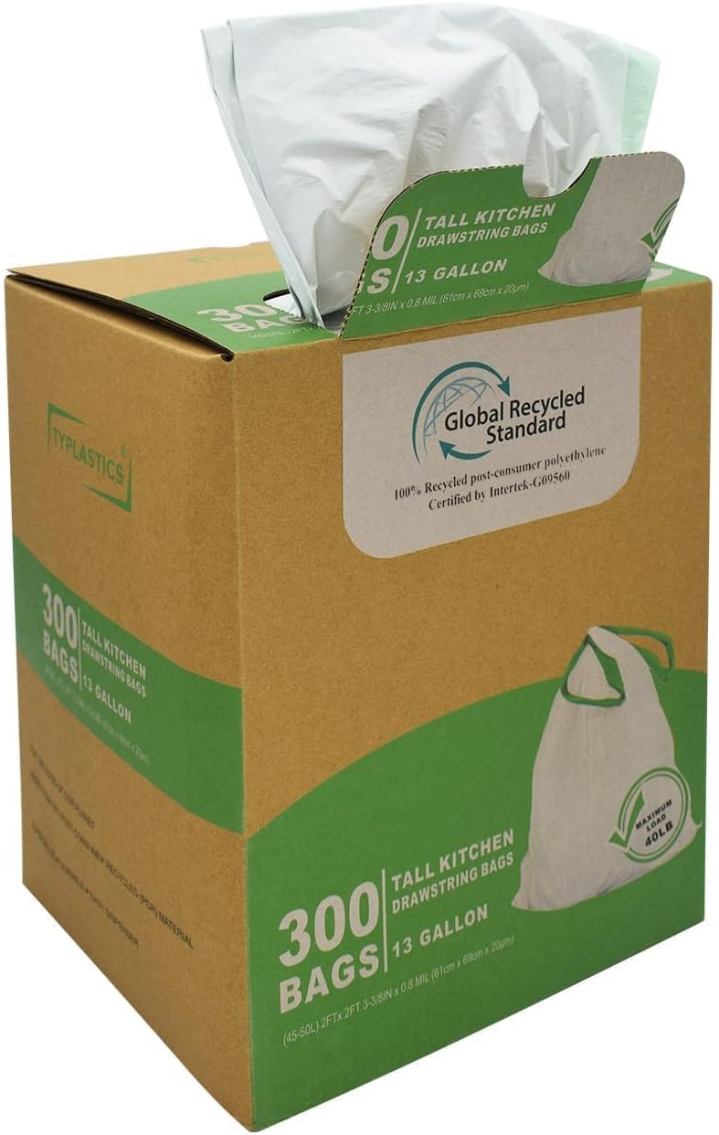 TYPLASTICS 13 Gallon Eco-Friendly Trash Bags - Image 7