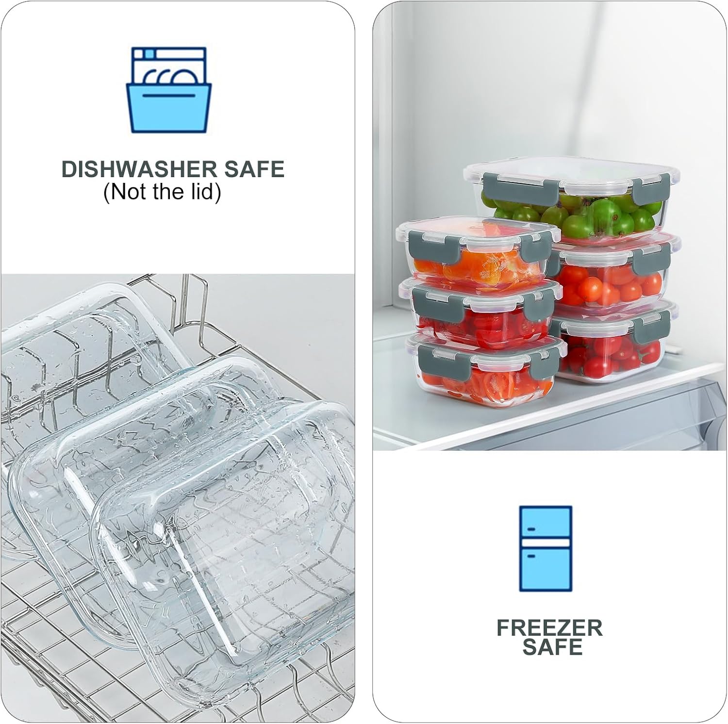 Glass Food Storage Containers with Lids - Image 5