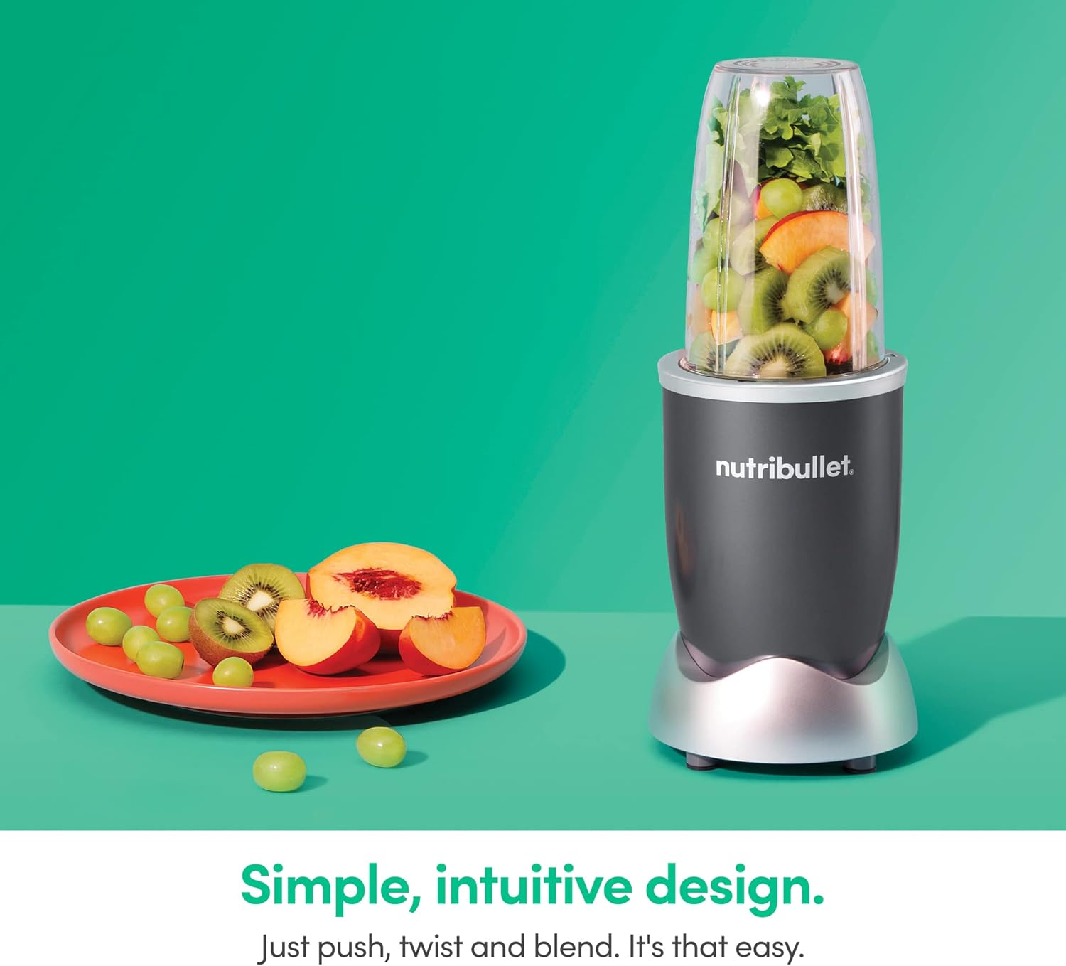 Nutribullet Personal Blender 24oz 600W Gray NBR-0601WM - Image 6