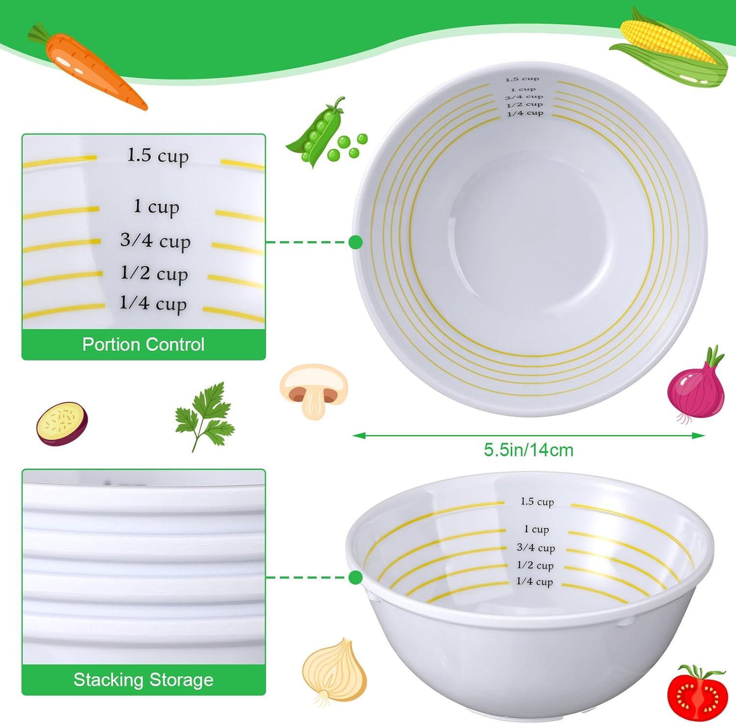 Nuogo Portion Control Bowl Set - Image 3