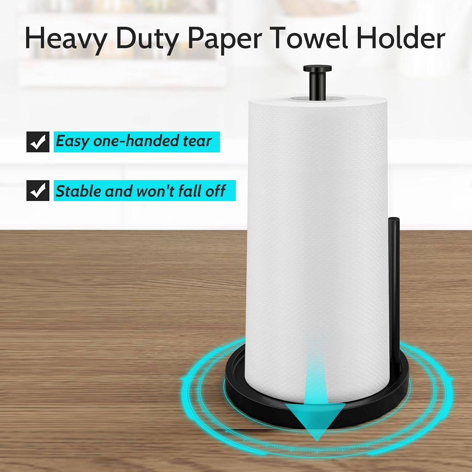 Stainless Steel Paper Towel Holder for Kitchen Countertop - Image 3