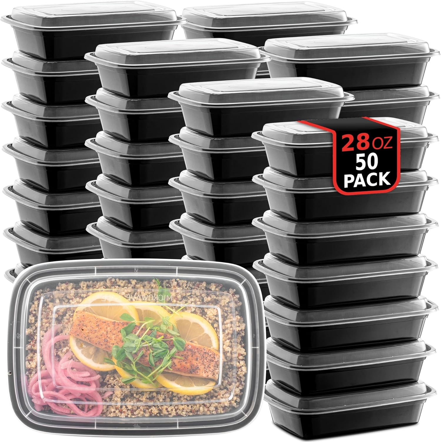 Reusable Meal Prep Containers with Lids - Image 2