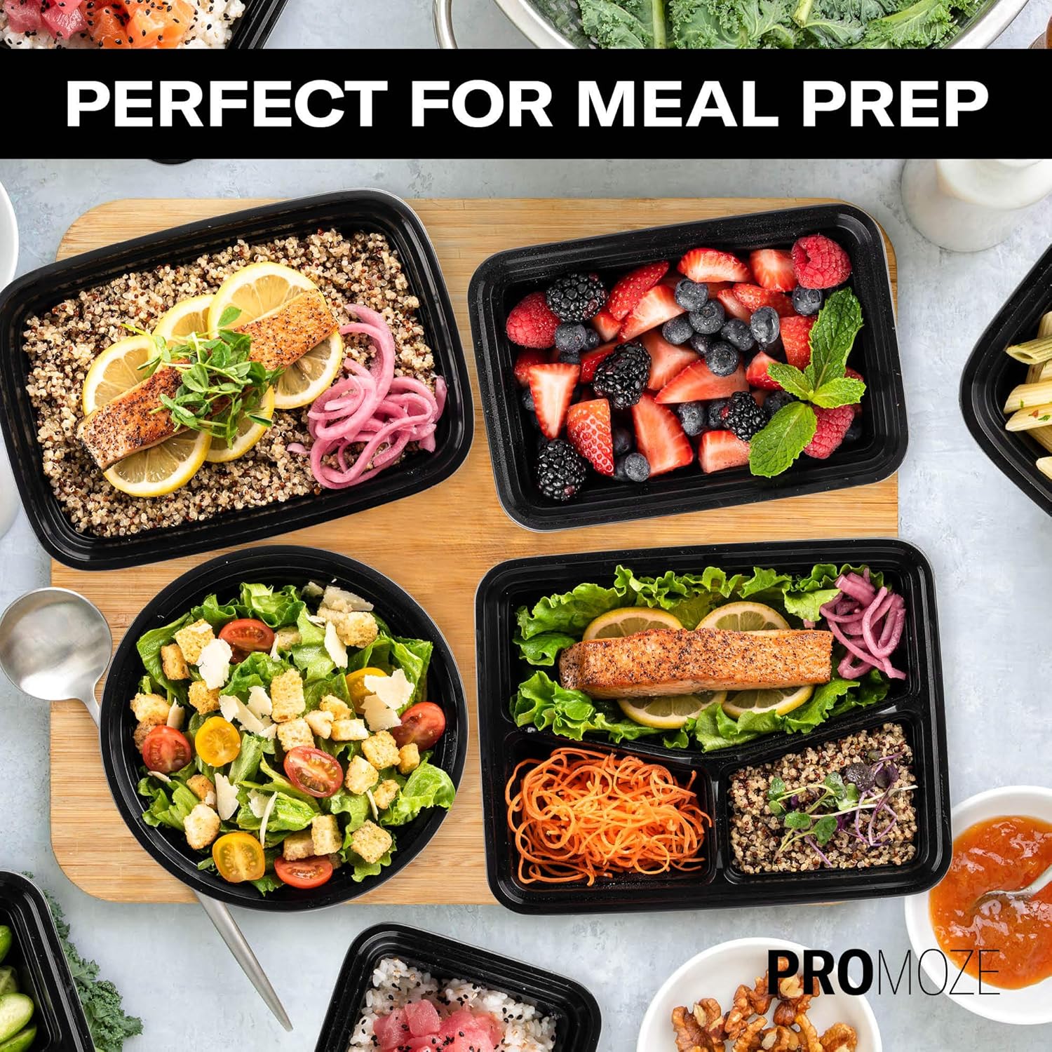 Reusable Meal Prep Containers with Lids - Image 10