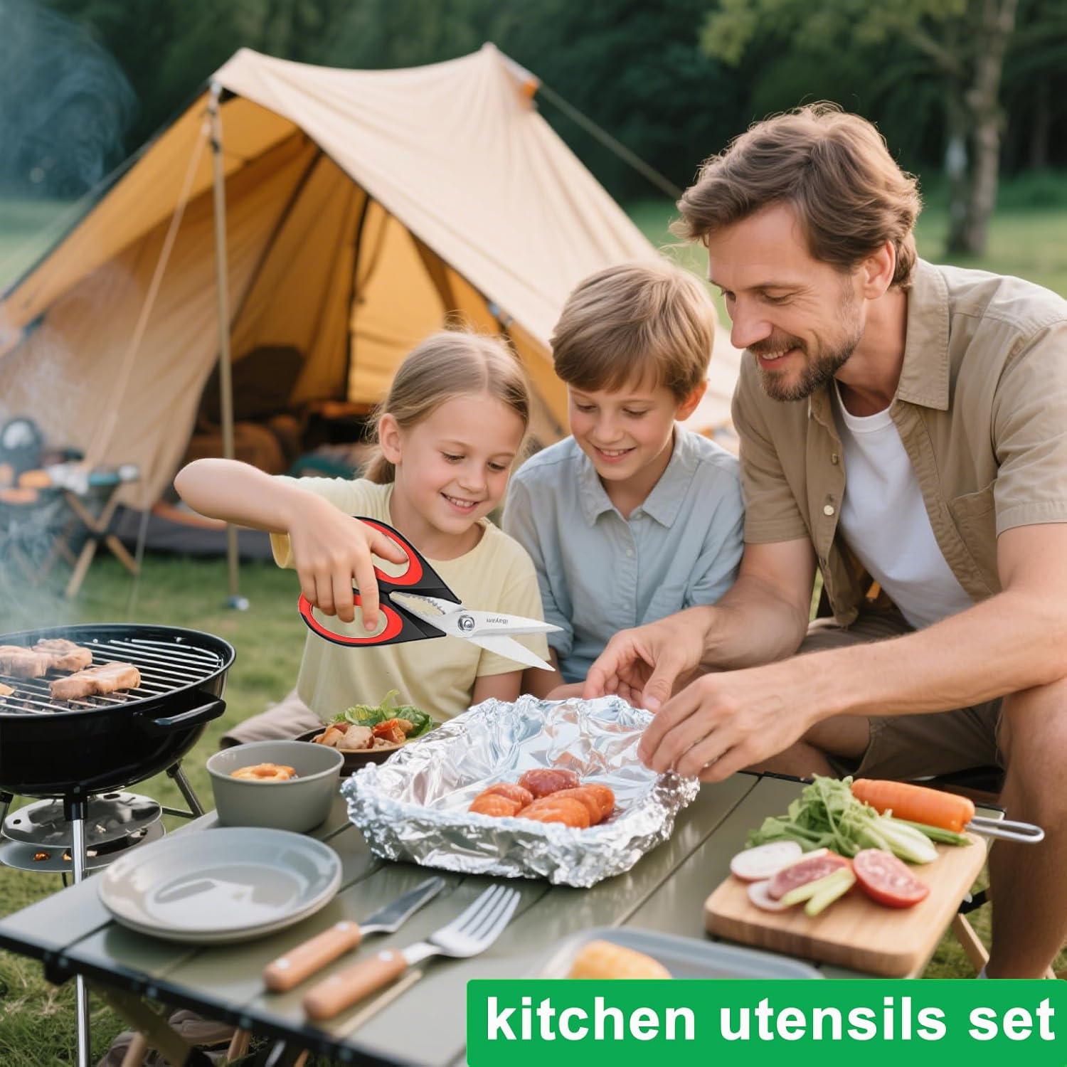 iBayam Kitchen Scissors Heavy Duty Stainless Steel Shears - Image 8