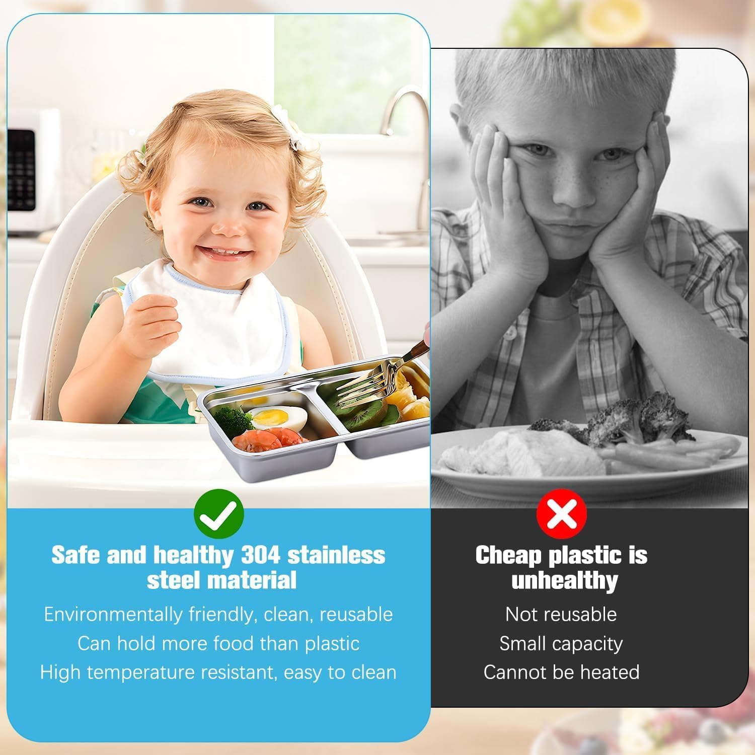 Stainless Steel Snack Containers with Lids - Image 4