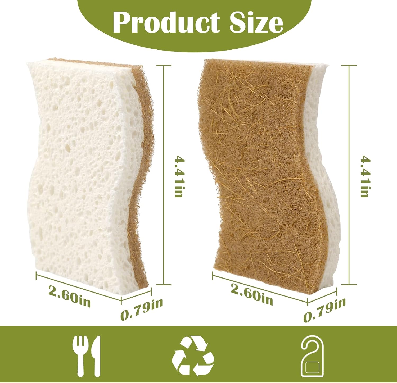 Eco-Friendly Natural Kitchen Sponge - Image 3