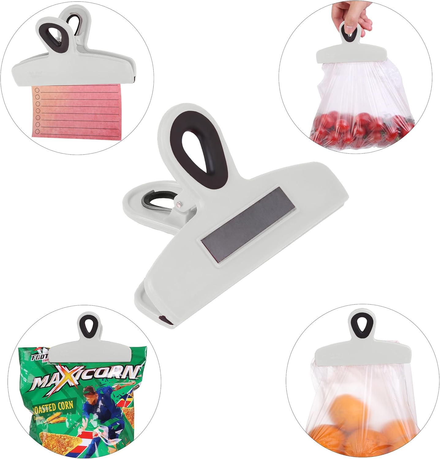 Magnetic Bag Clips 4 Pack Heavy Duty Grey Shades - Image 10