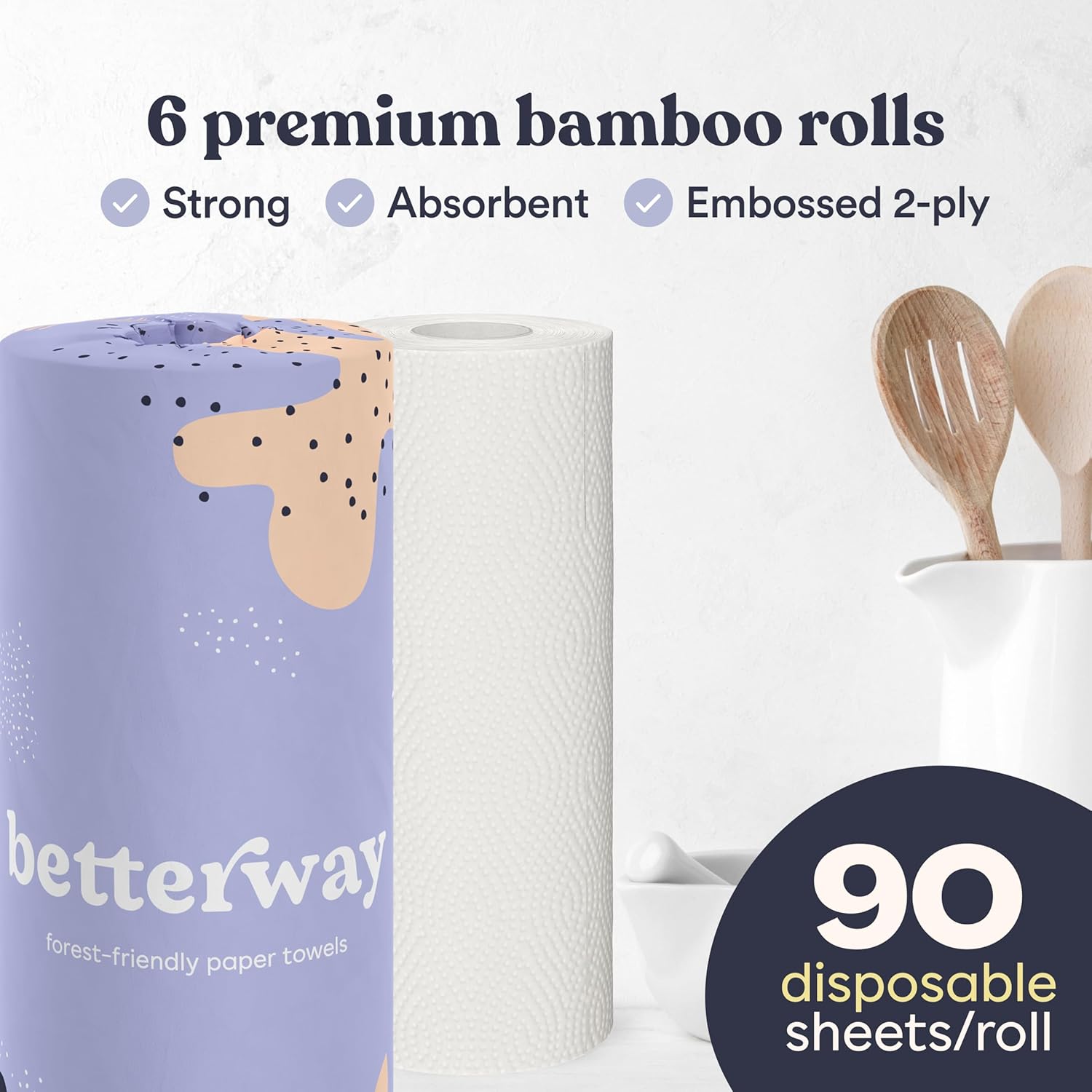 Bamboo Paper Towels 6 Rolls - Image 4