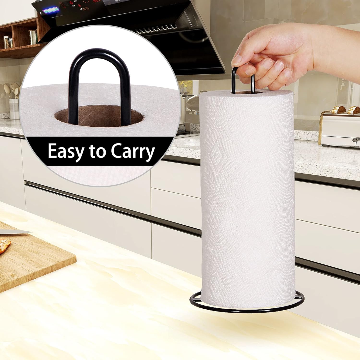OBODING Paper Towel Holder Countertop for Kitchen Organization - Image 3