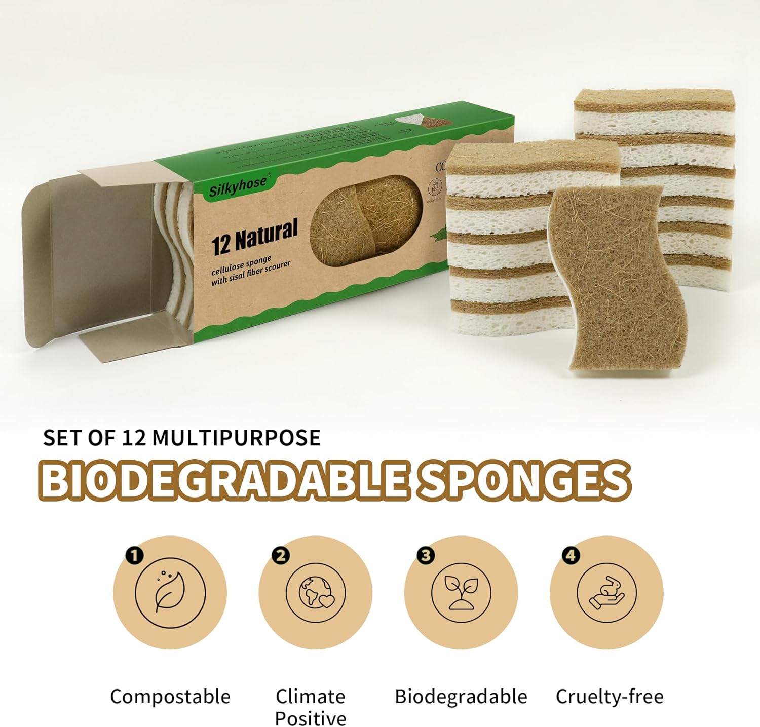 Eco-Friendly Compostable Kitchen Sponge - Image 6