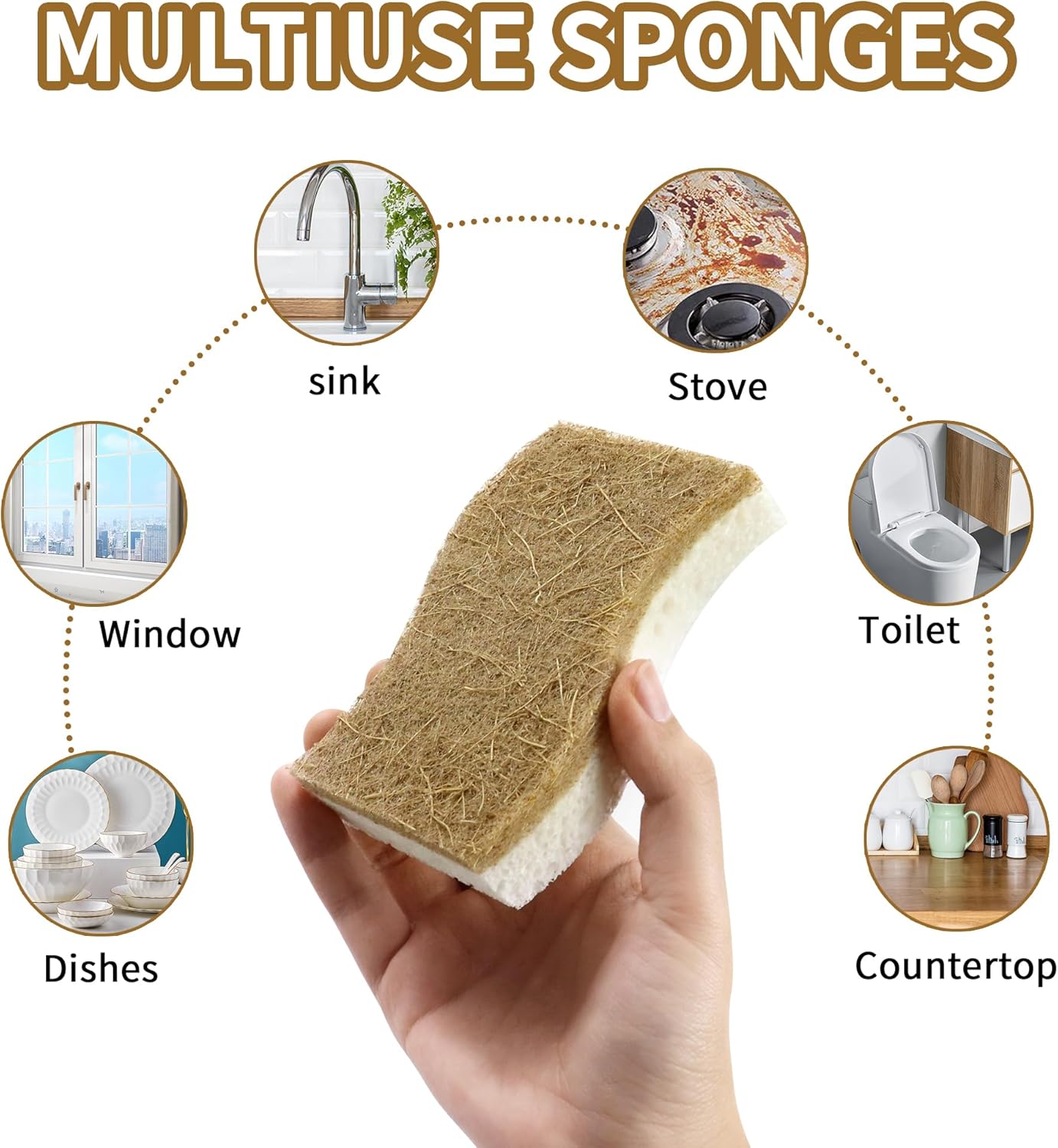 Eco-Friendly Compostable Kitchen Sponge - Image 8