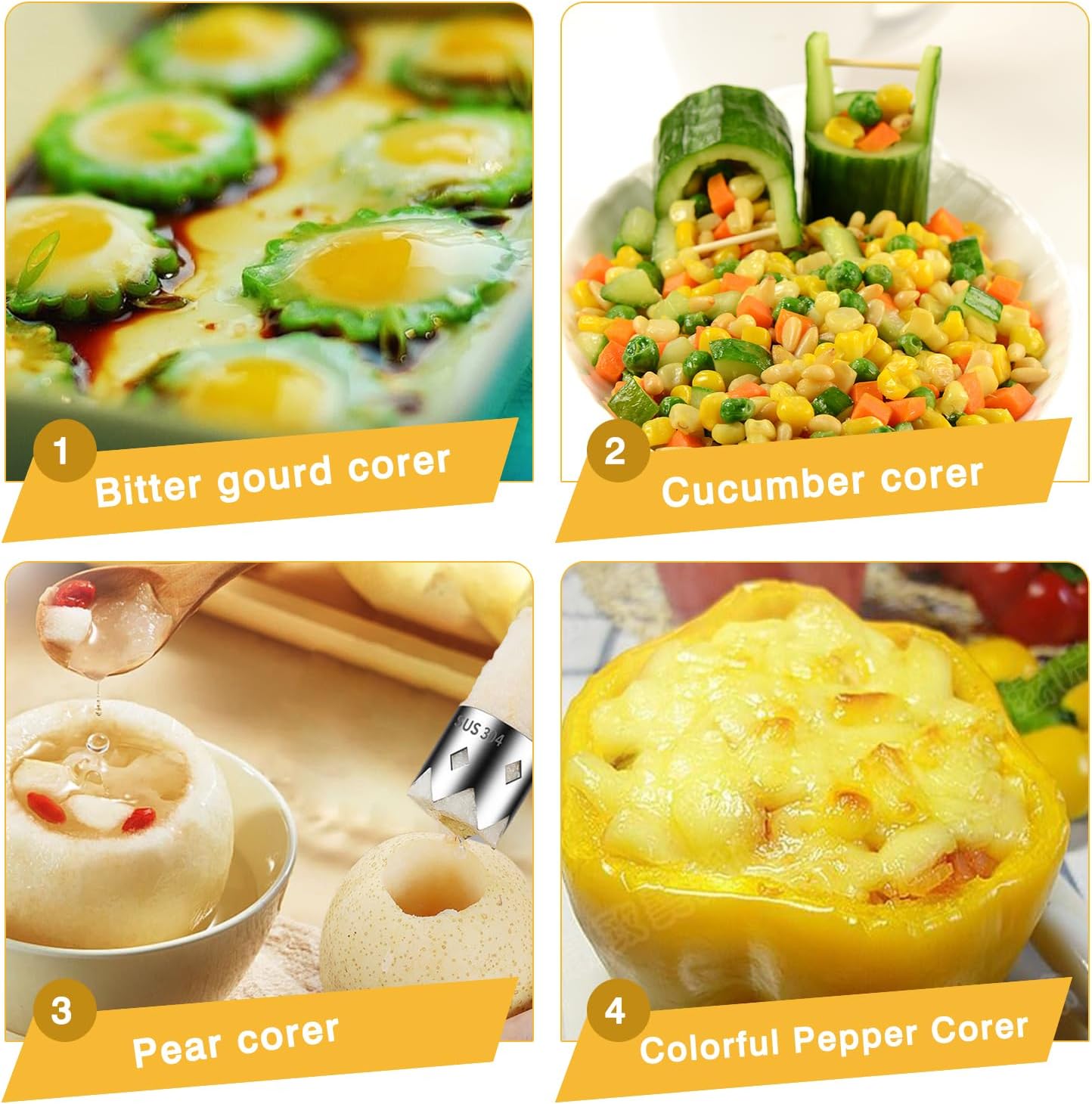 Red Bell Pepper Seed Corer - Image 4