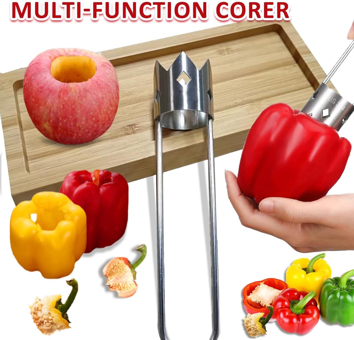 Red Bell Pepper Seed Corer - Image 7