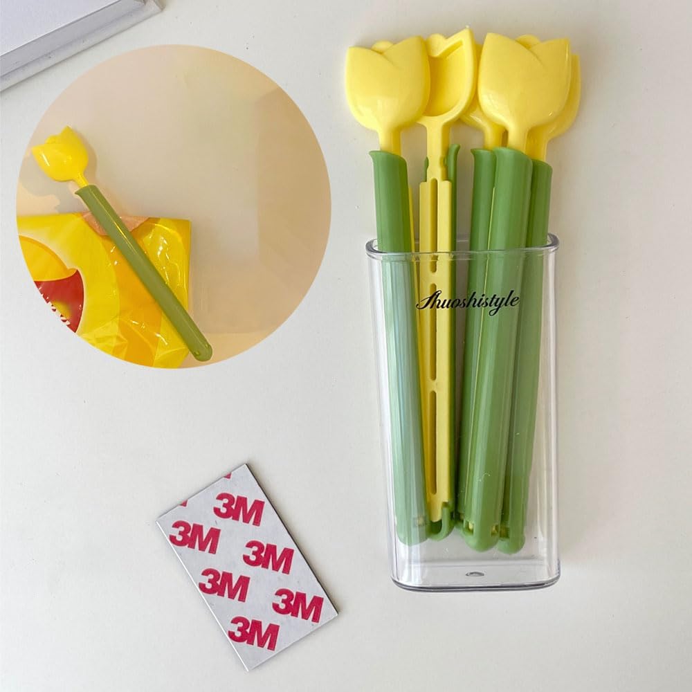 Flower Shape Food Sealing Clips with Magnetic Storage Box - Image 7