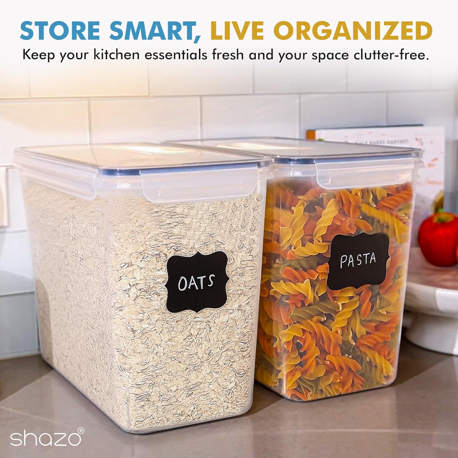Shazo 2 PC Extra Large Food Storage Containers - Image 7