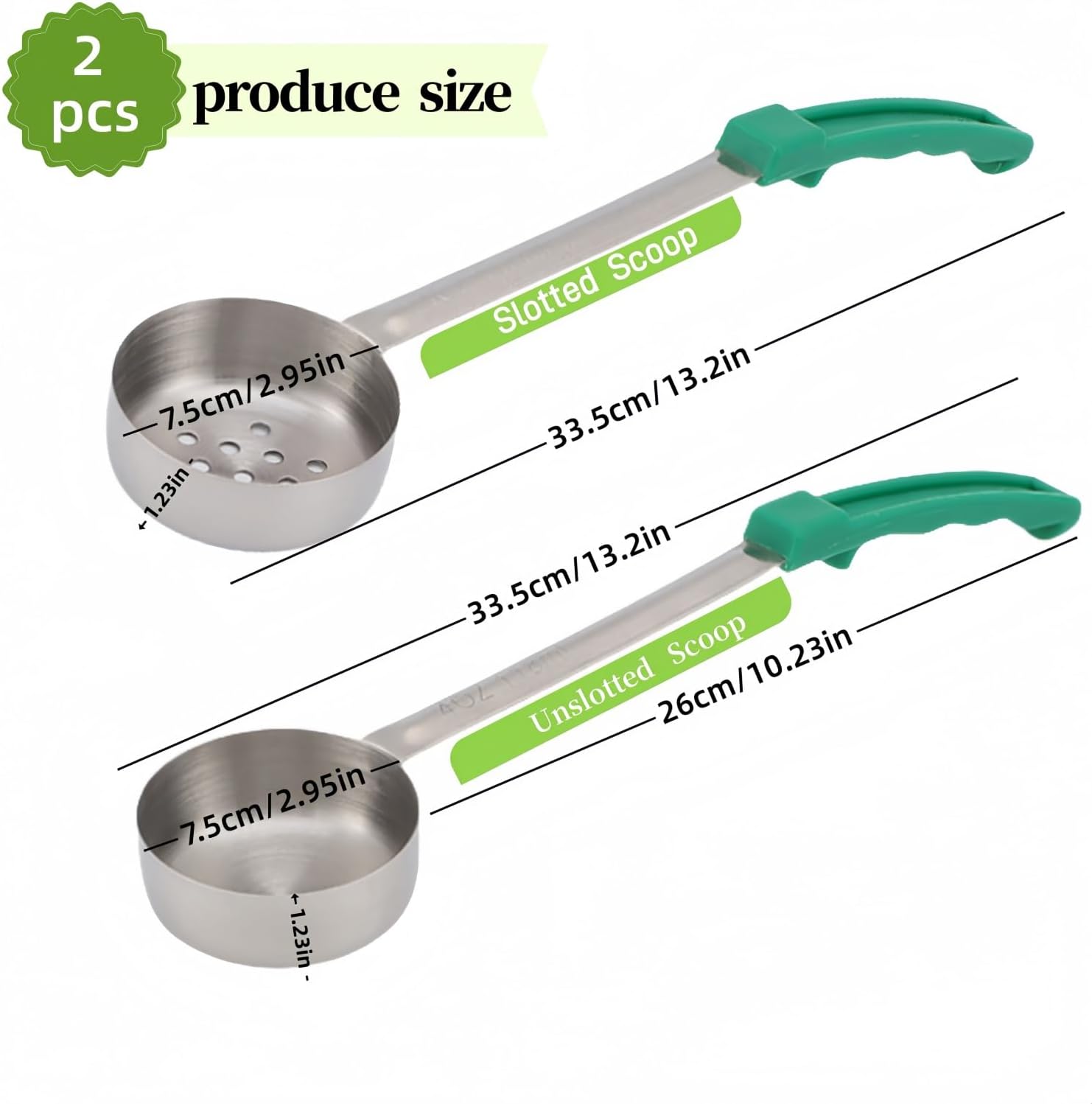 Stainless Steel Portion Control Serving Spoons - Image 3