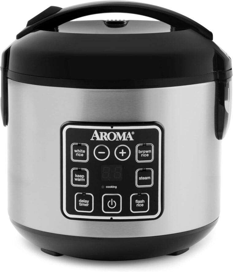 AROMA 4-Cup Digital Rice Cooker and Steamer - Image 2