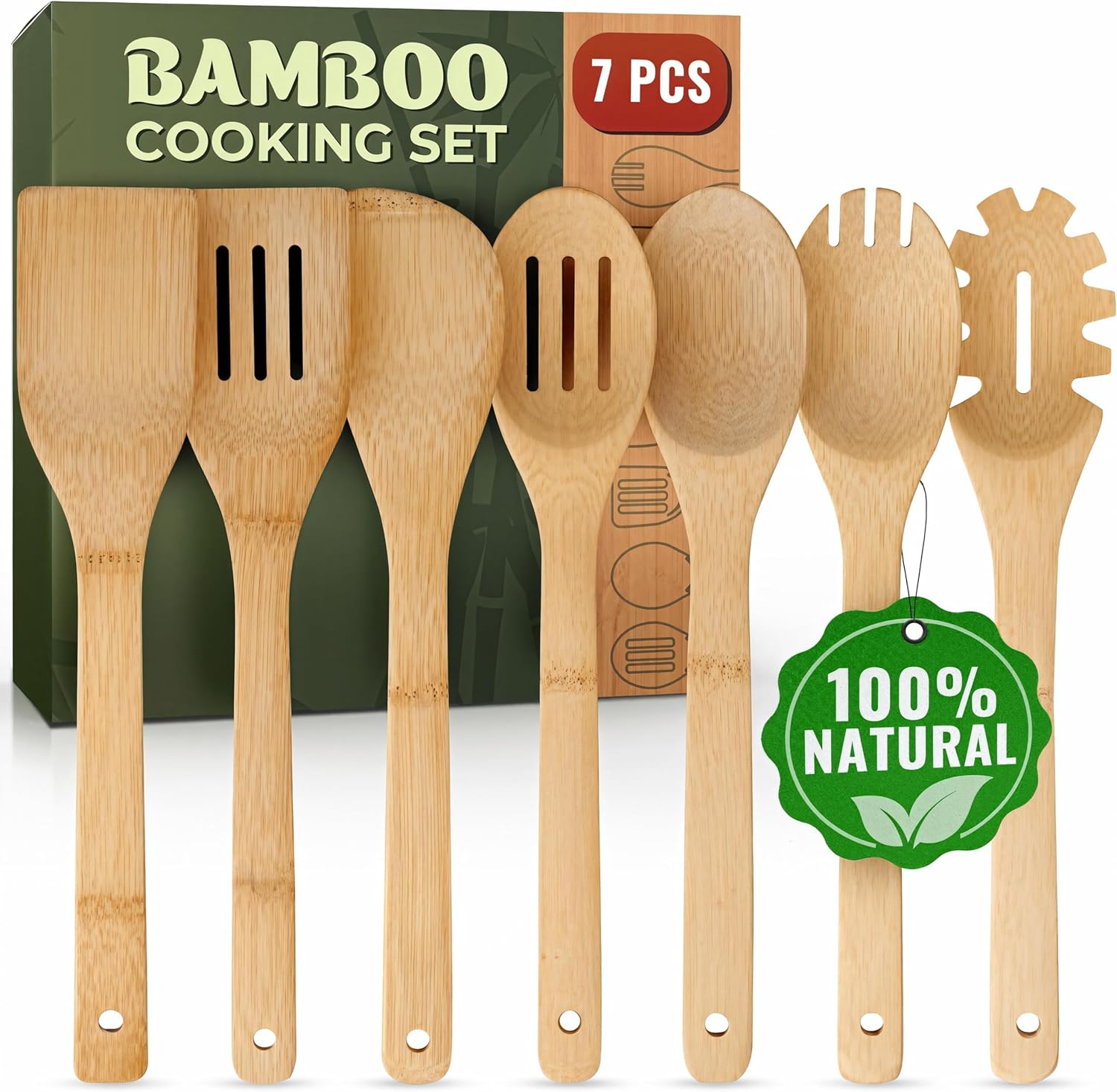 Bamboo Cooking Utensil Set - Image 2