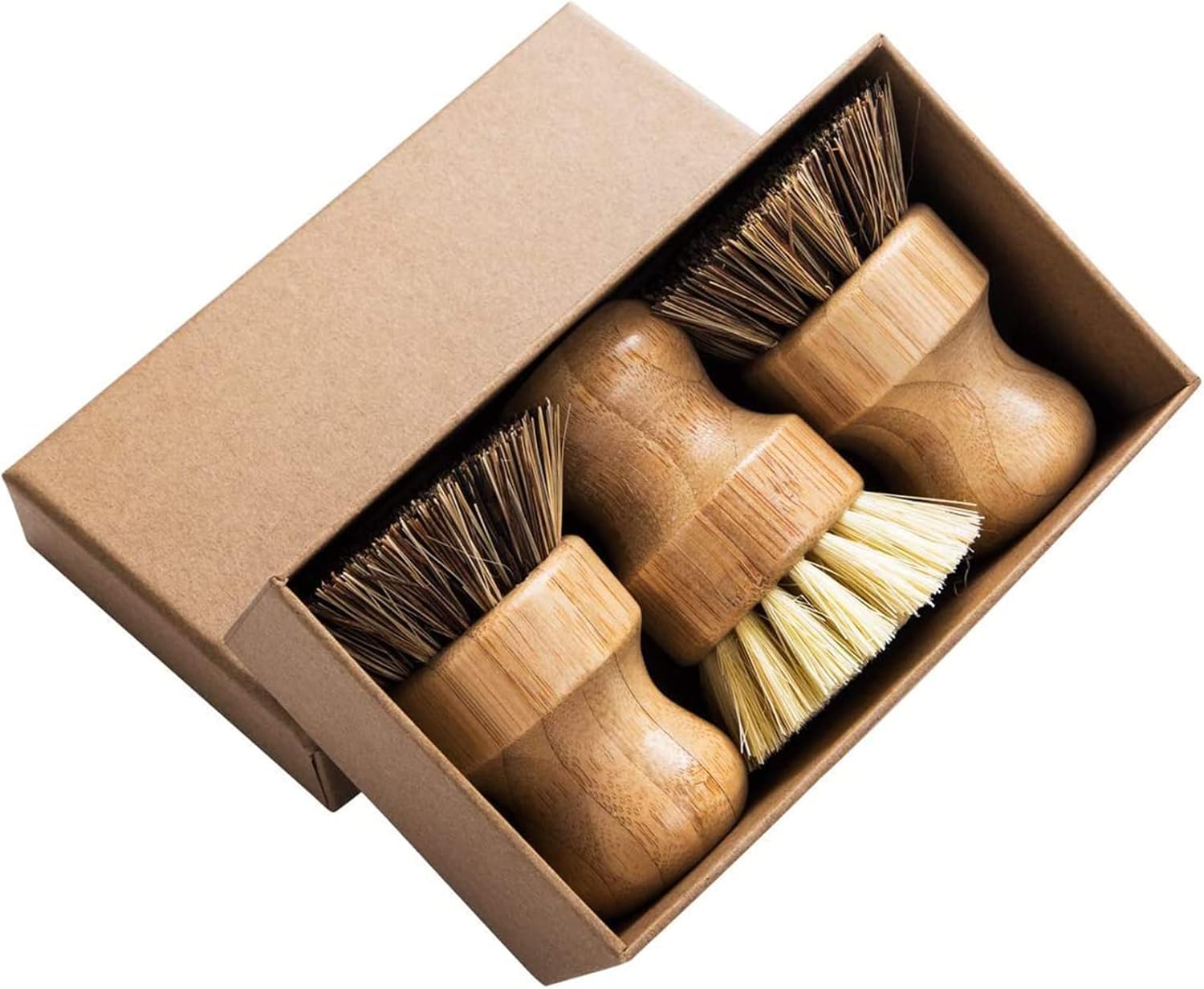 Bamboo Mini Dish Brush Set - Image 2