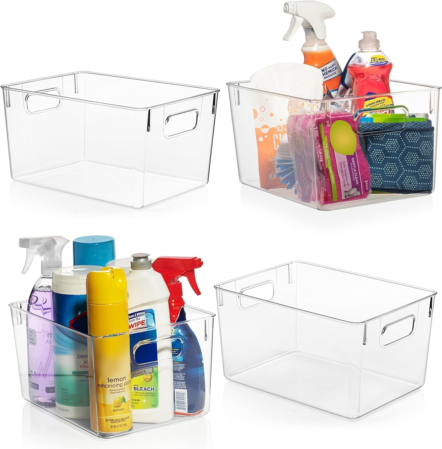 ClearSpace Clear Plastic Storage Bins - Image 2