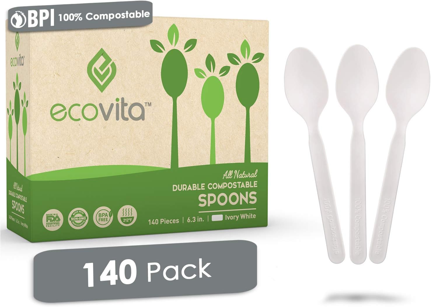 Eco Friendly Compostable Spoons - Image 2