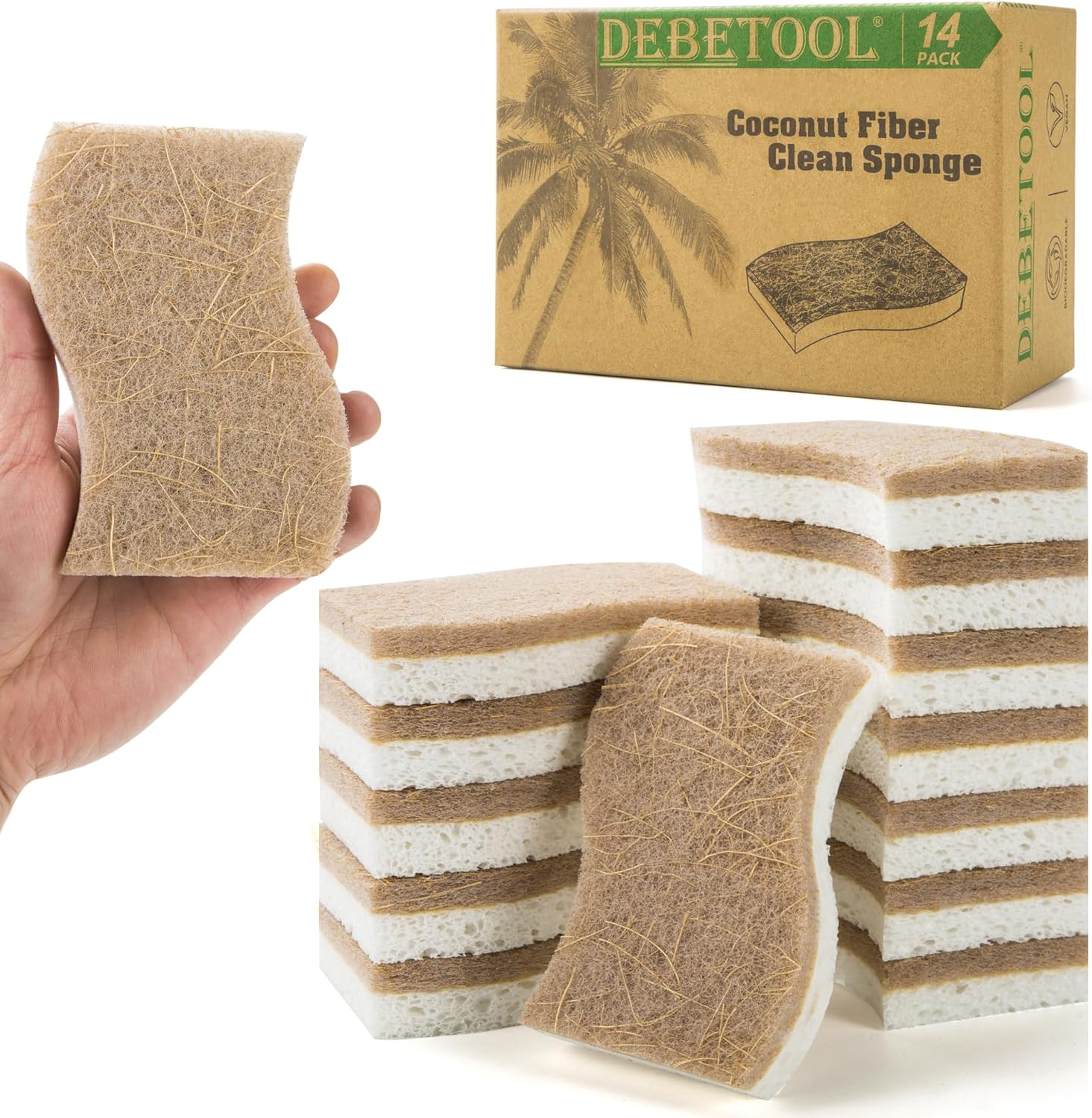 Eco-Friendly Natural Kitchen Sponge - Image 2