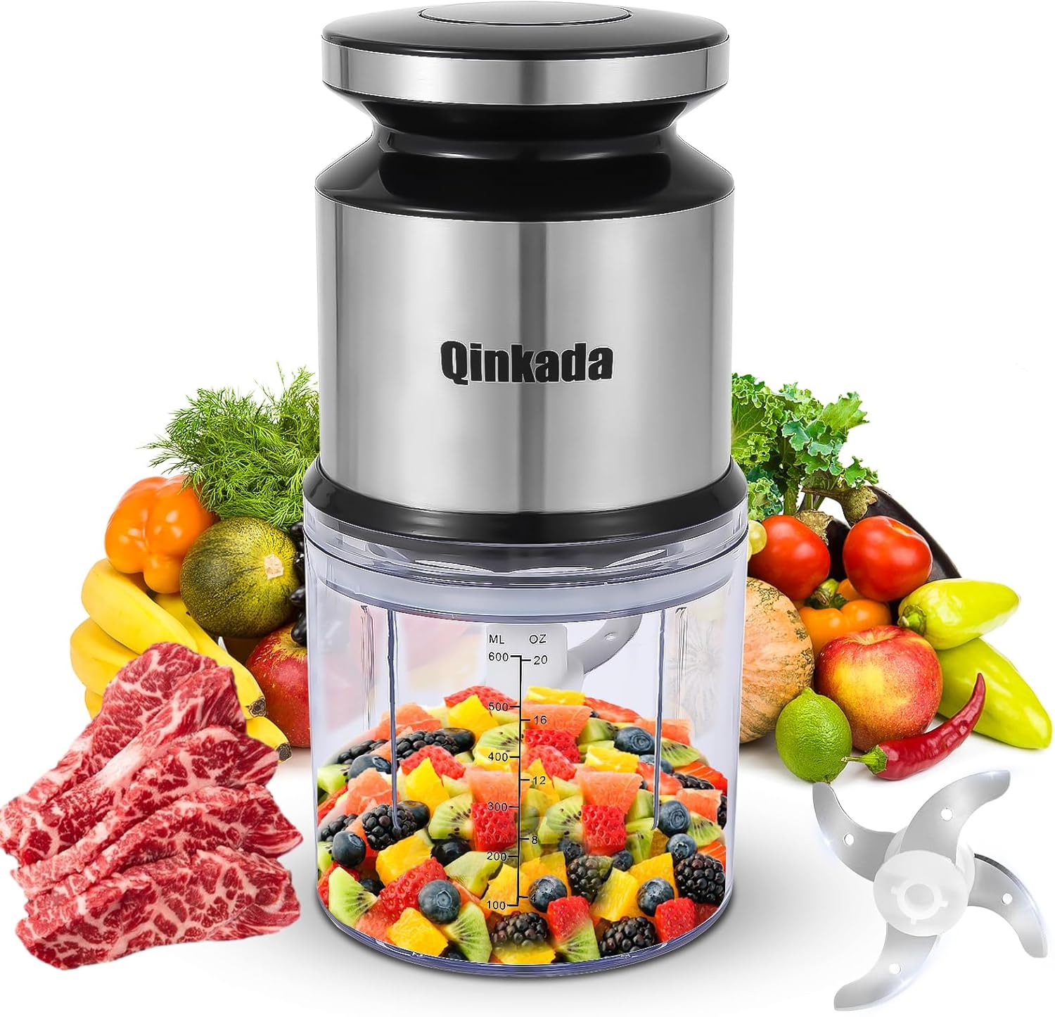 Electric Mini Food Processor Grinder - Image 2