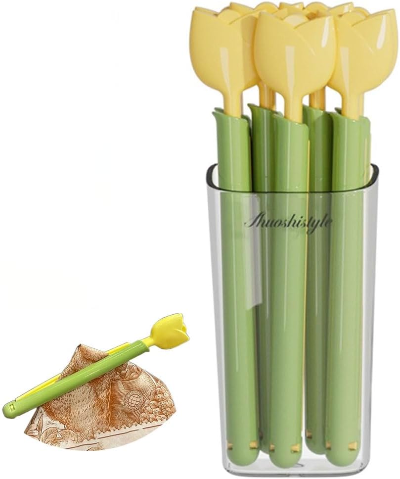 Flower Shape Food Sealing Clips with Magnetic Storage Box - Image 2