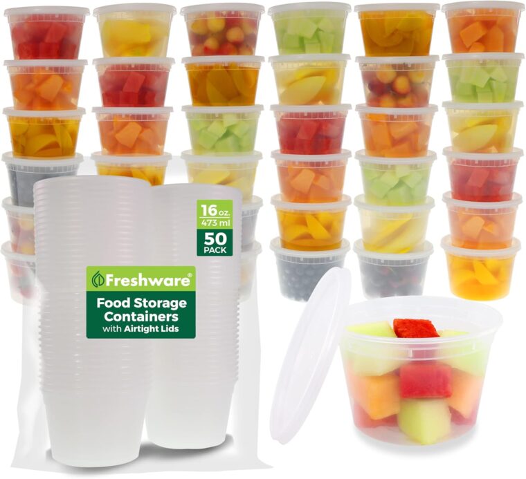 Freshware 50 Piece Food Storage Container Set - Image 2