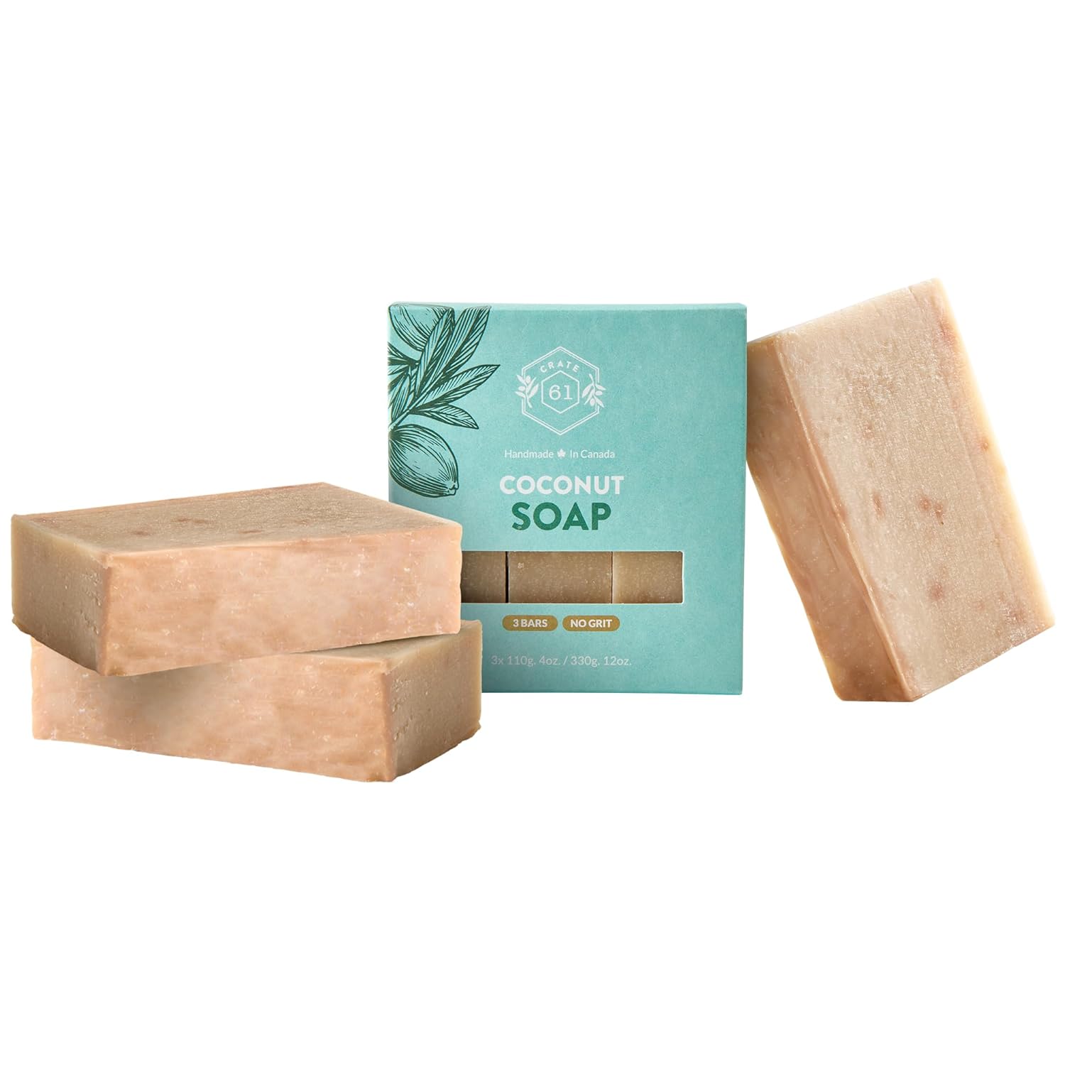 Handmade Vegan Natural Bar Soap 3 Pack - Image 2