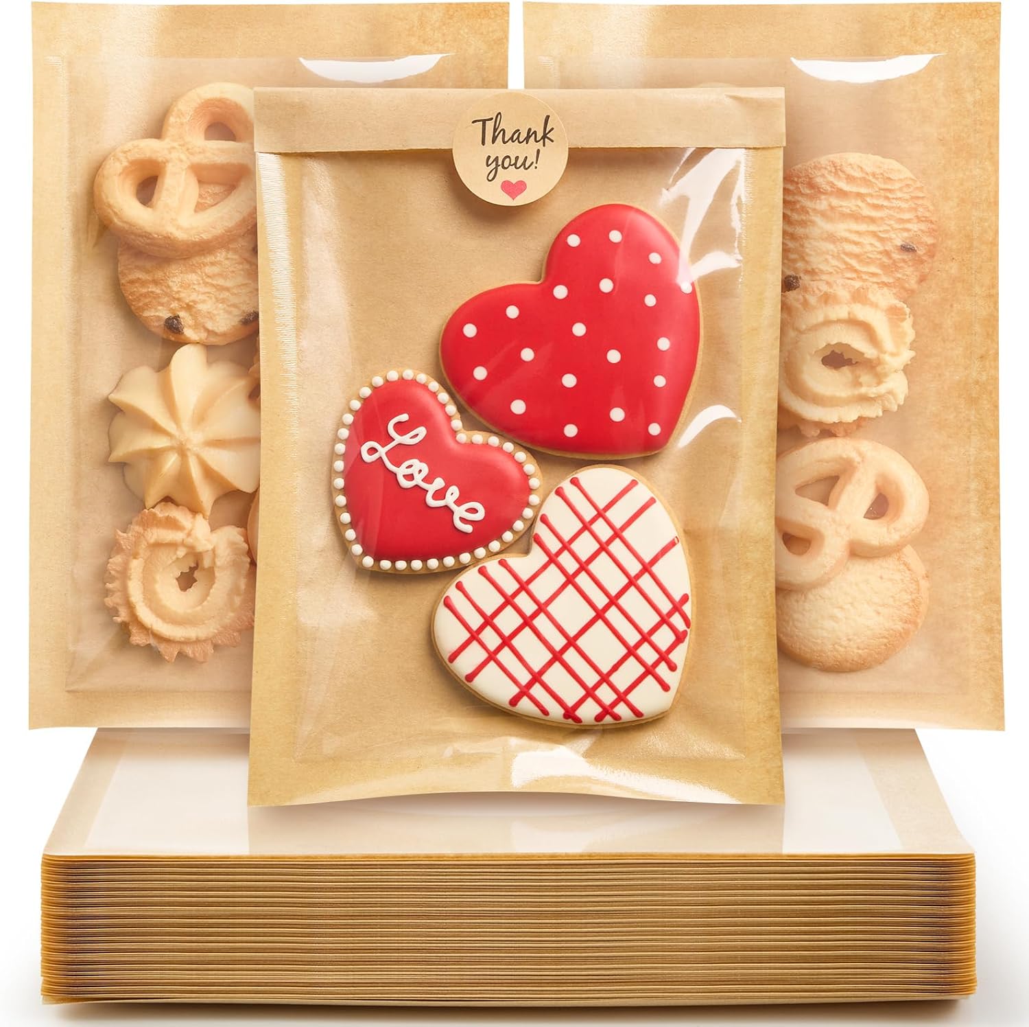 Heat-Sealable Cookie Bags with Window - Image 2