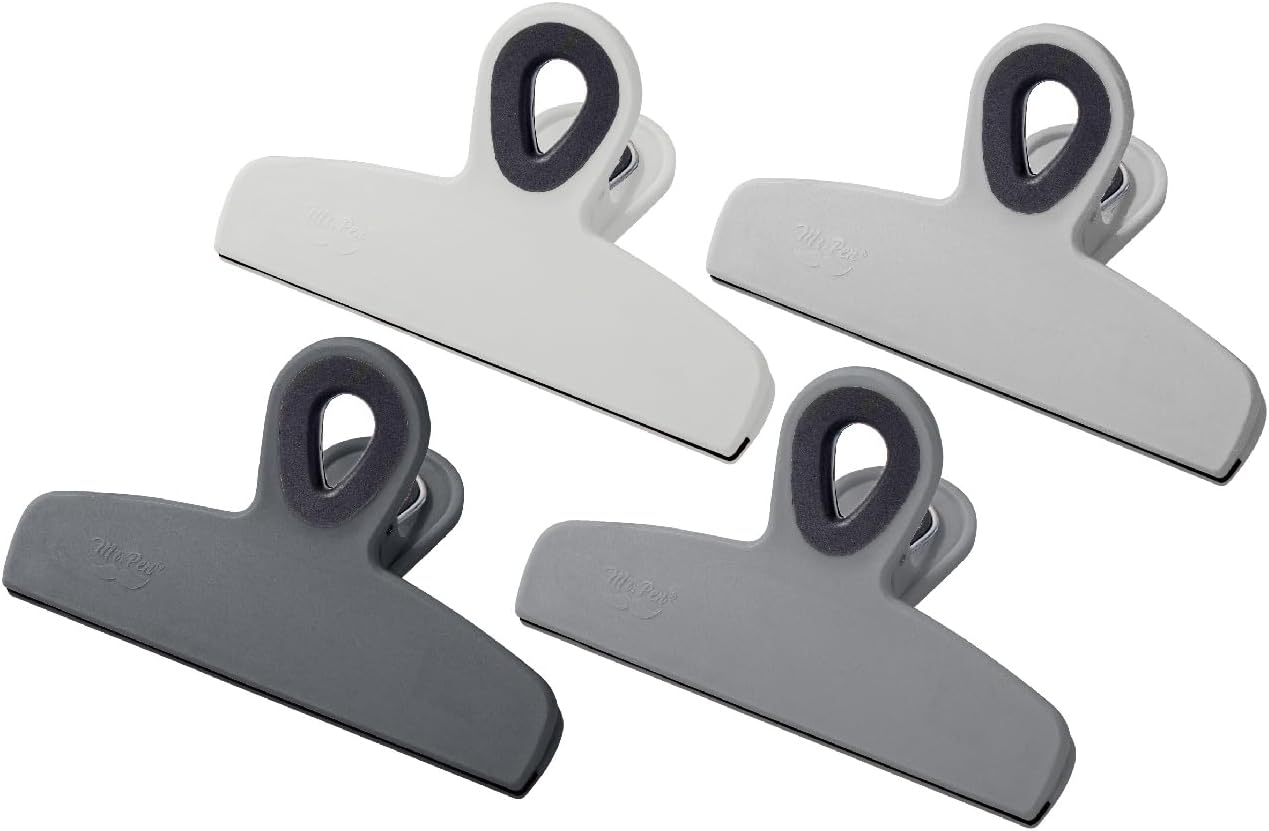 Magnetic Bag Clips 4 Pack Heavy Duty Grey Shades - Image 2
