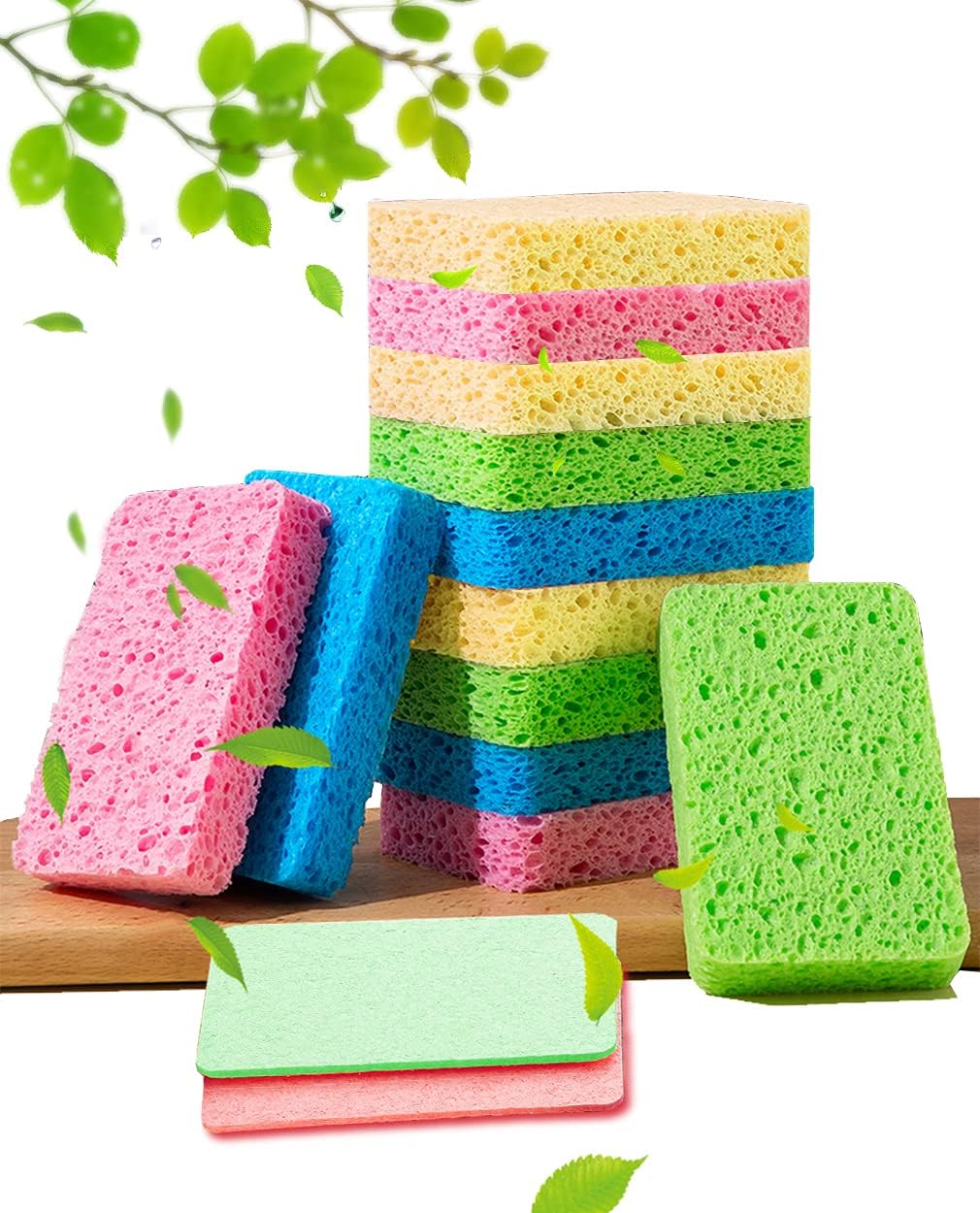 Natural Cellulose Sponges for Kitchen and Bathroom - Image 2