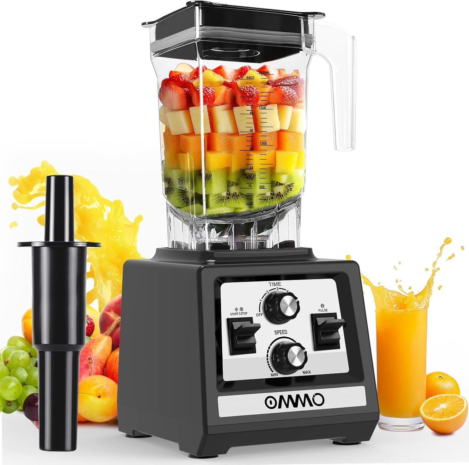 OMMO 1800W Blender for Smoothies and Frozen Drinks - Image 2