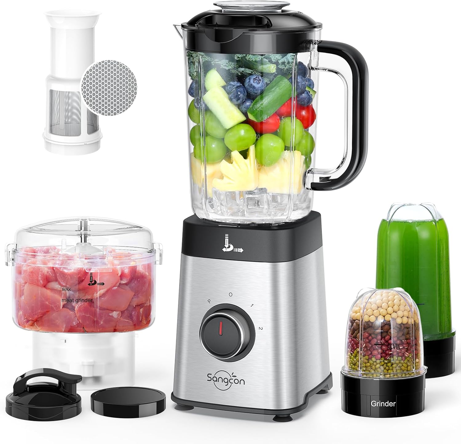 Sangcon 5-in-1 Blender and Food Processor Combo - Image 2