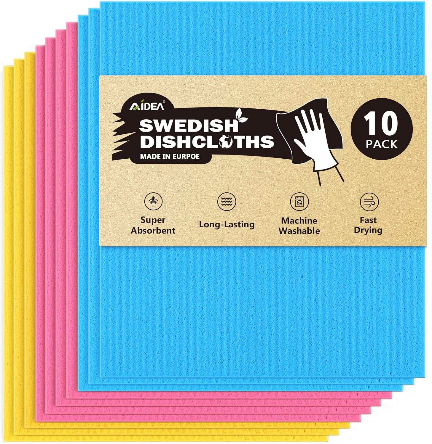 Swedish Dish Cloth 10PK - Image 2