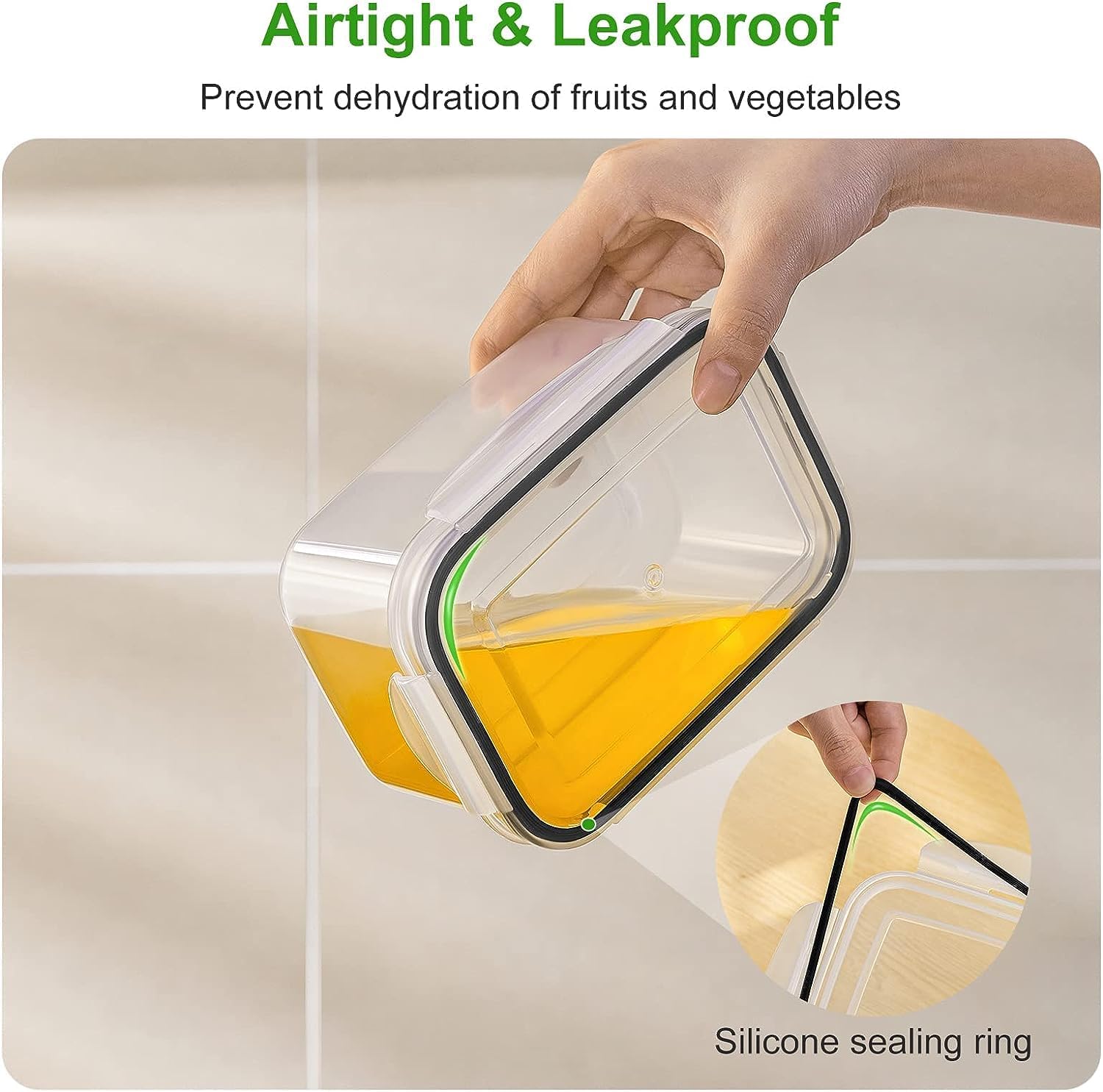 Airtight Fruit Storage Container for Refrigerator - Image 5